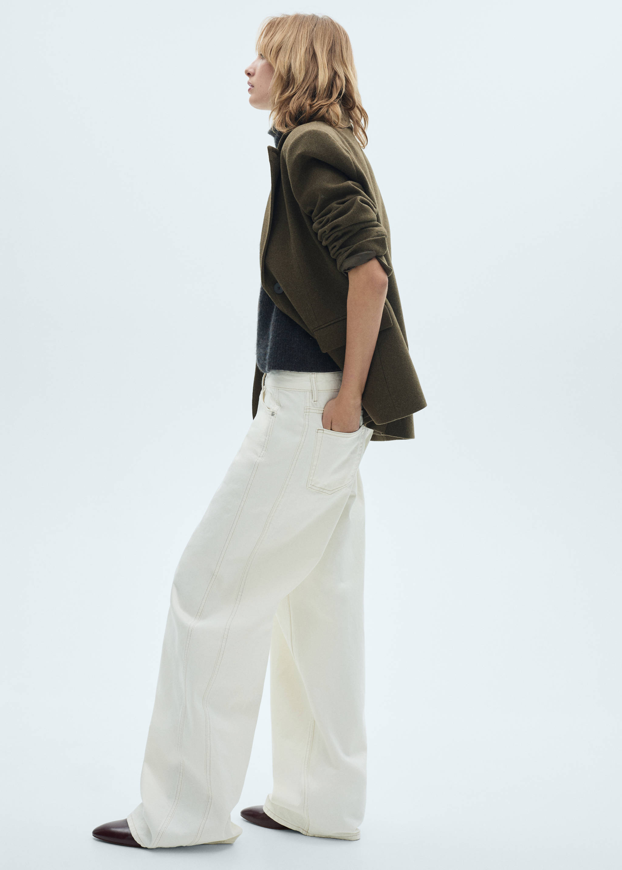 High-waist balloon jeans - Details of the article 4