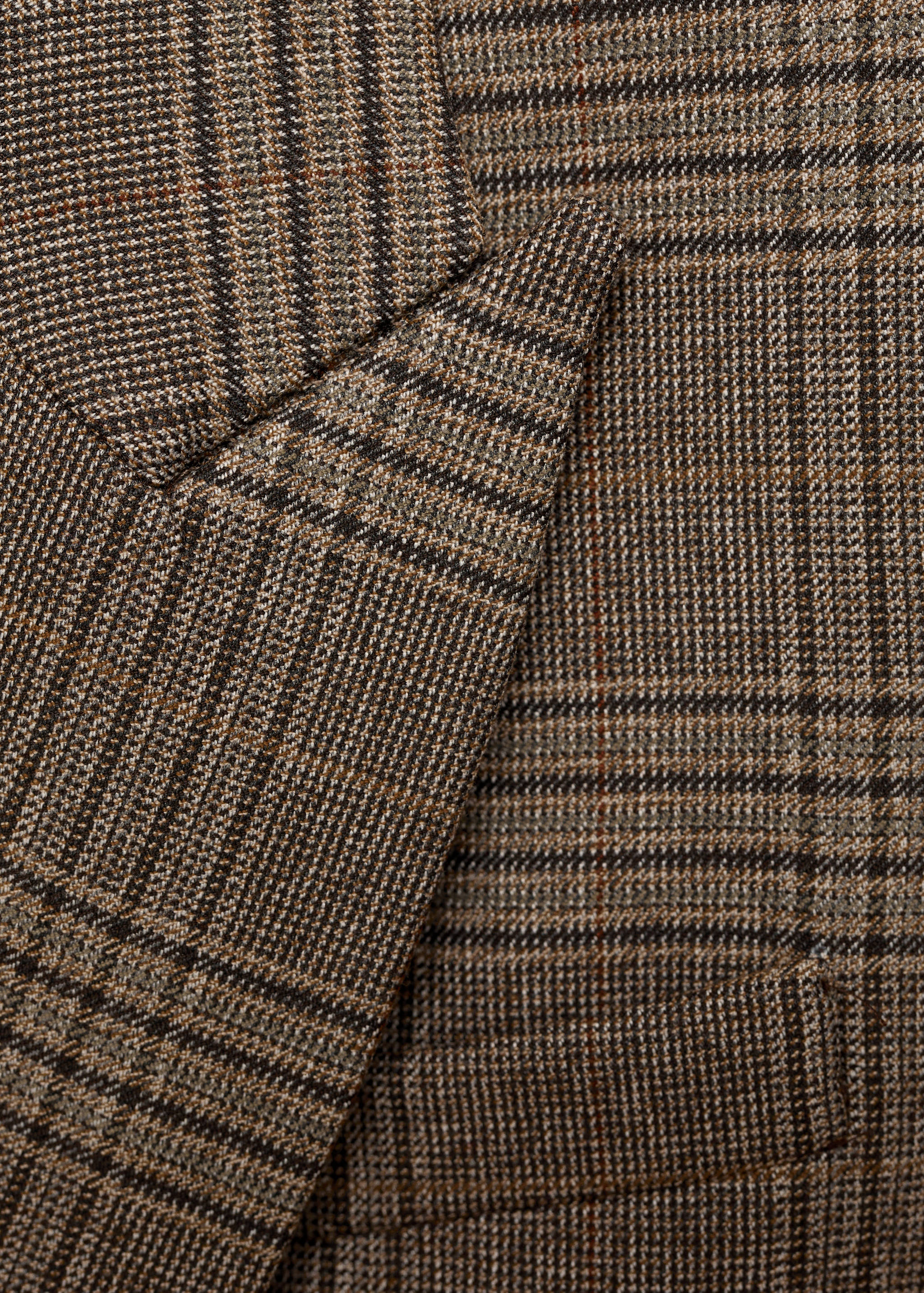 Straight-fit check jacket - Details of the article 0