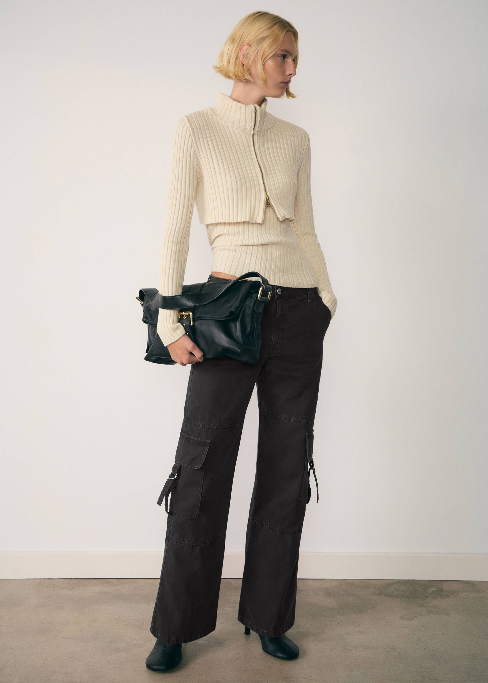 Cargojeans met ritsen - Overzichtstekening