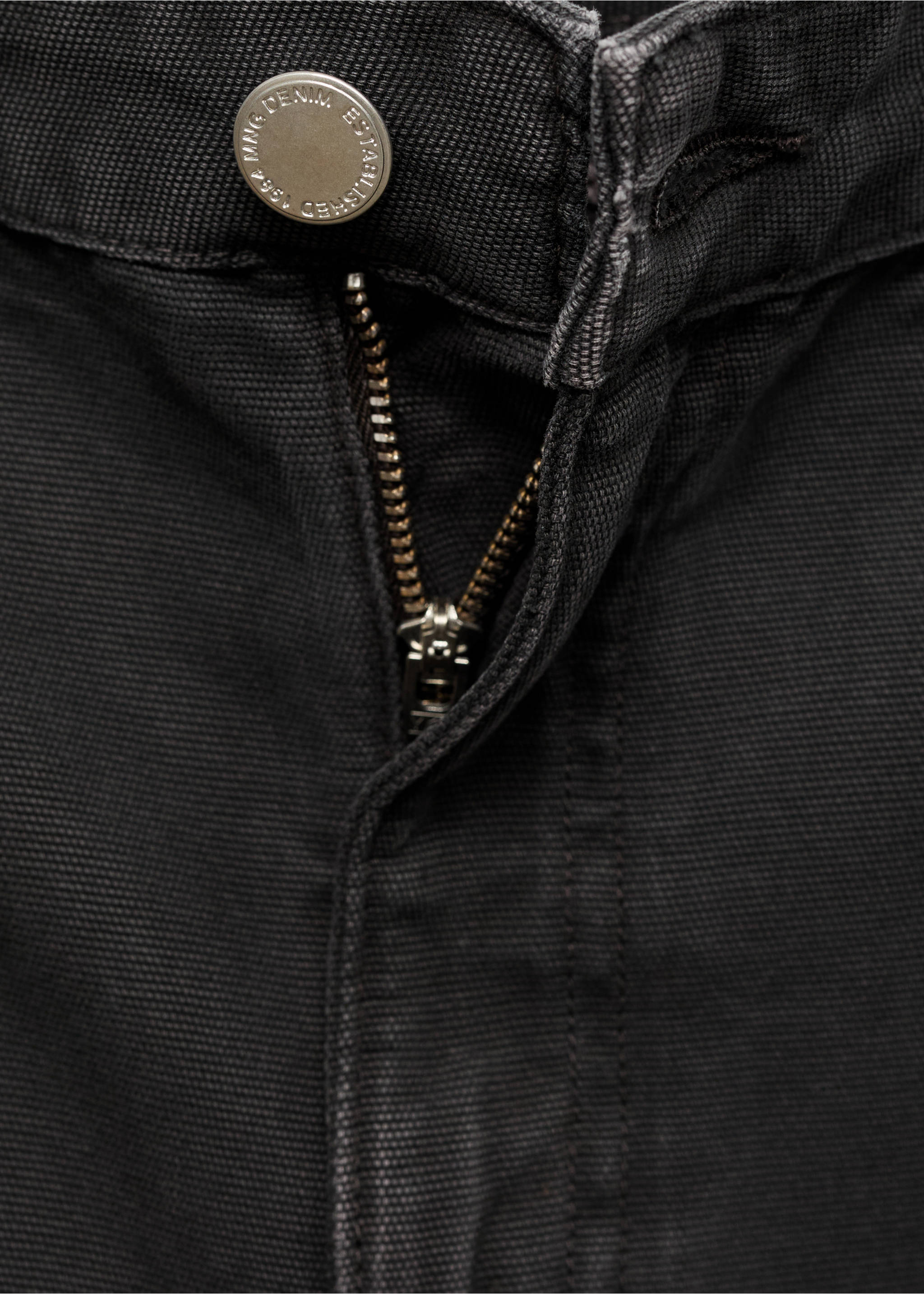 Cargojeans met ritsen - Detail van het artikel 8, Grijs. Ref: 77087938-00.