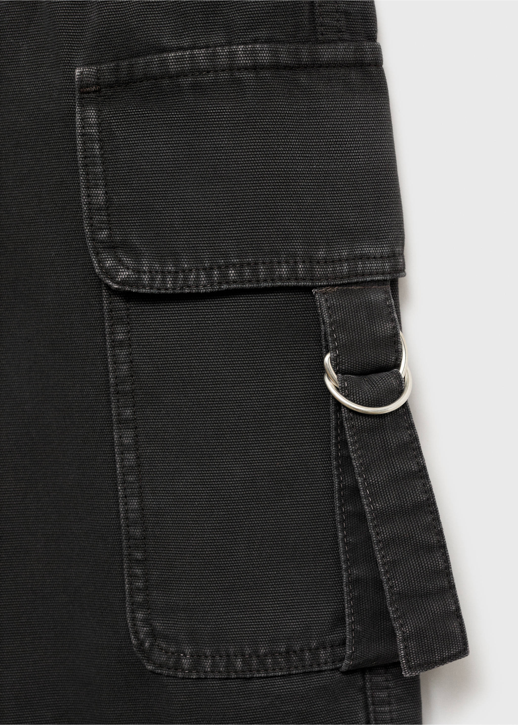 Cargojeans met ritsen - Detail van het artikel 0, Grijs. Ref: 77087938-00.