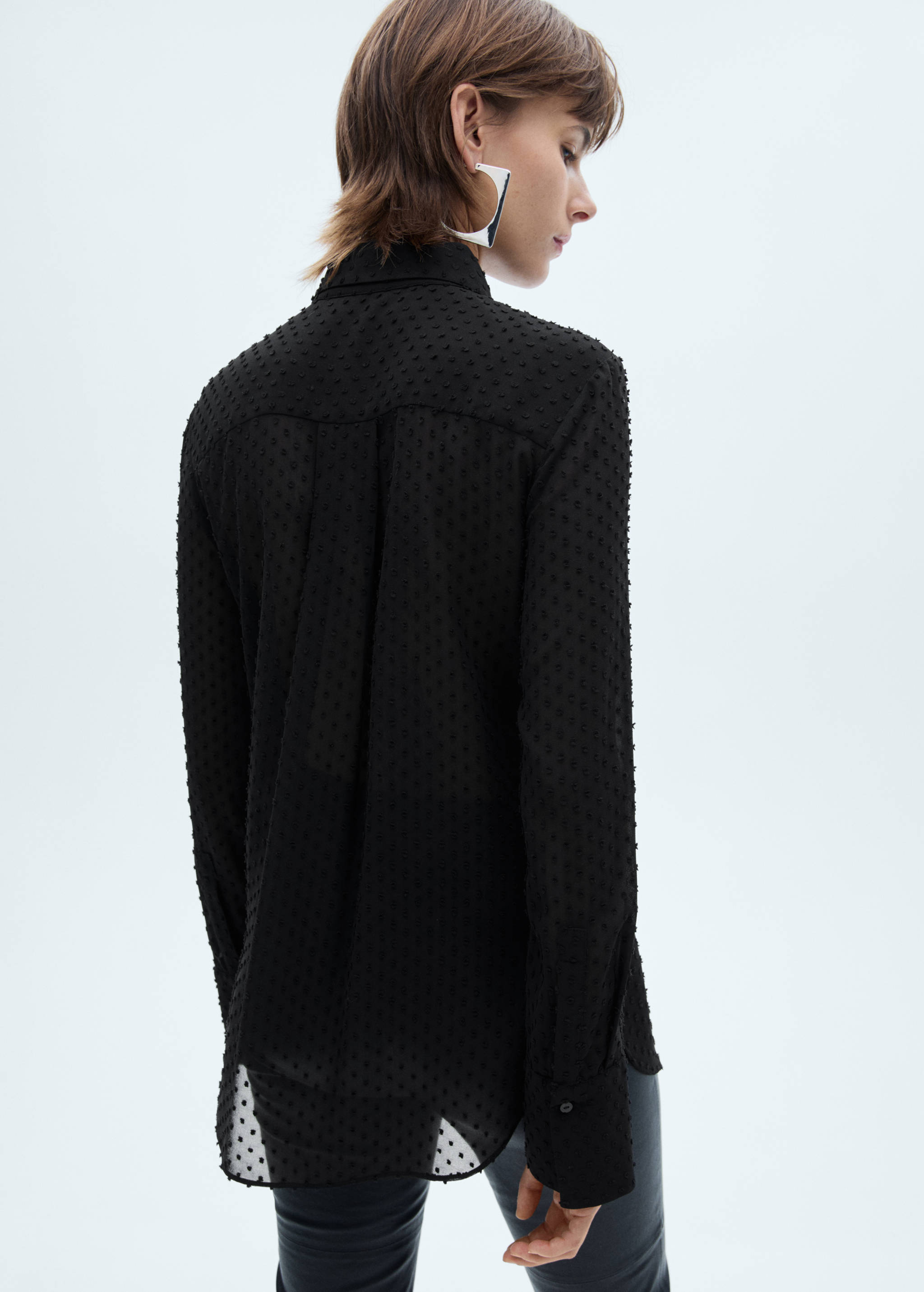 Plumeti shirt with hidden buttons - Reverse of the article