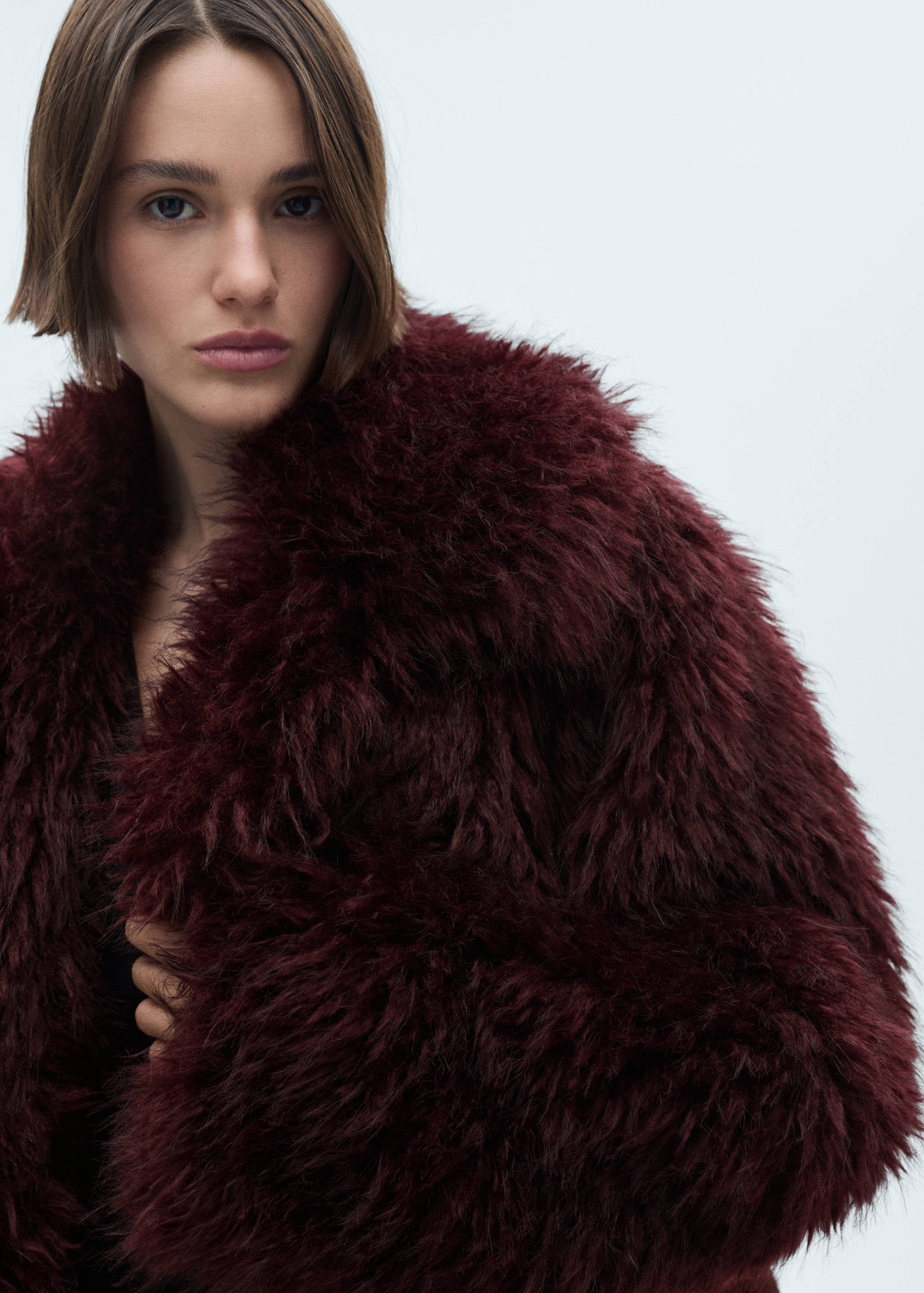 Fur-effect jacket with lapels - Details of the article 1
