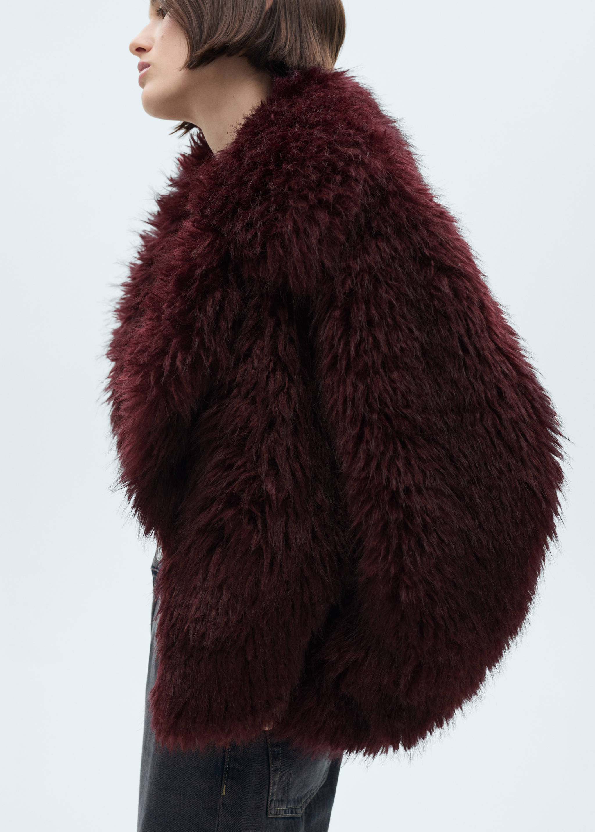 Fur-effect jacket with lapels - Details of the article 6