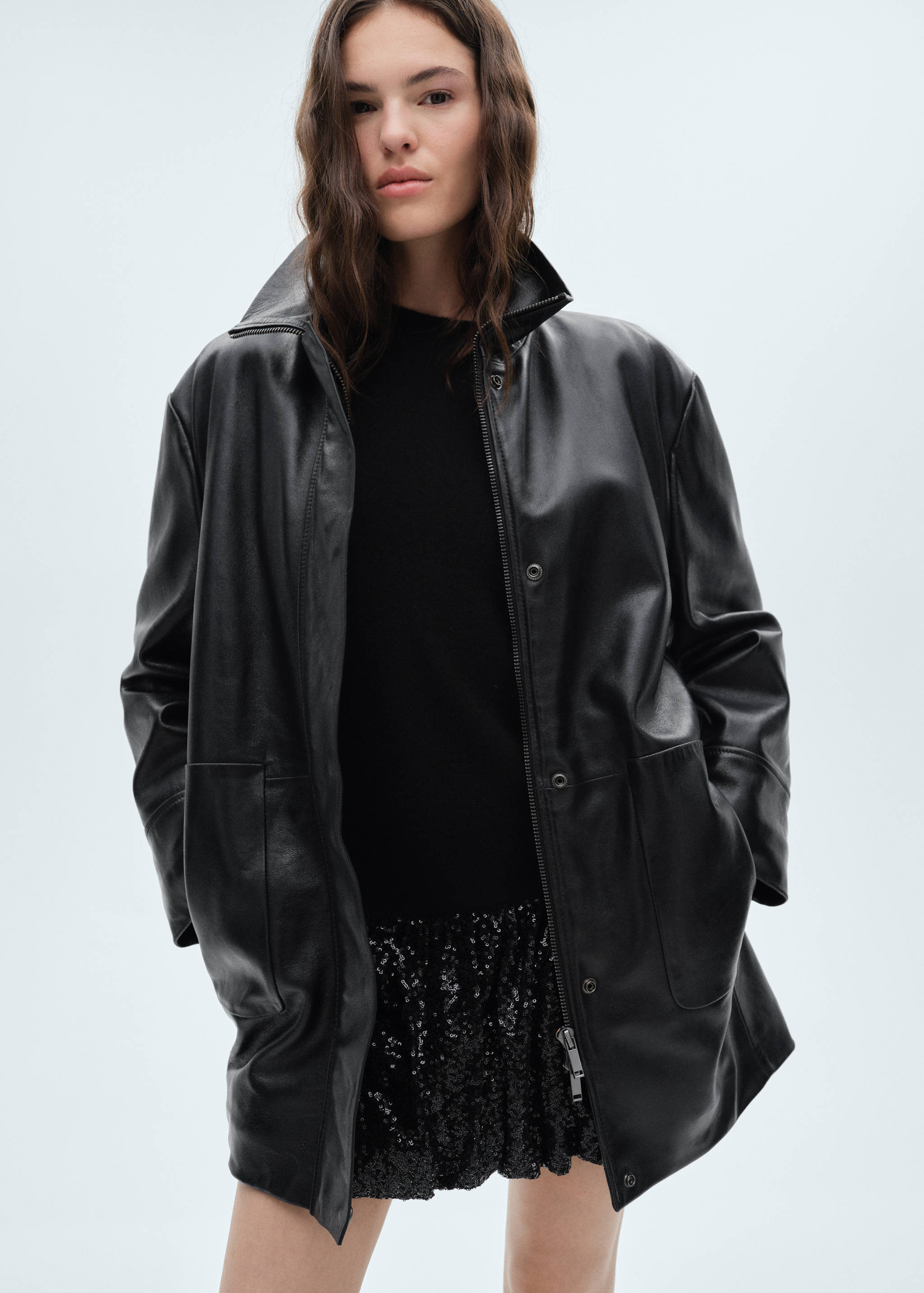 Sequin balloon mini-skirt - Details of the article 2