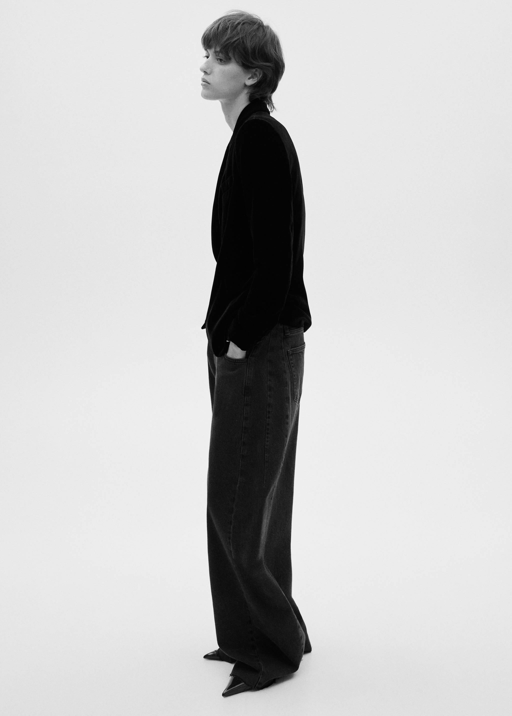 Strukturierter Samtblazer - Detail des Artikels 2