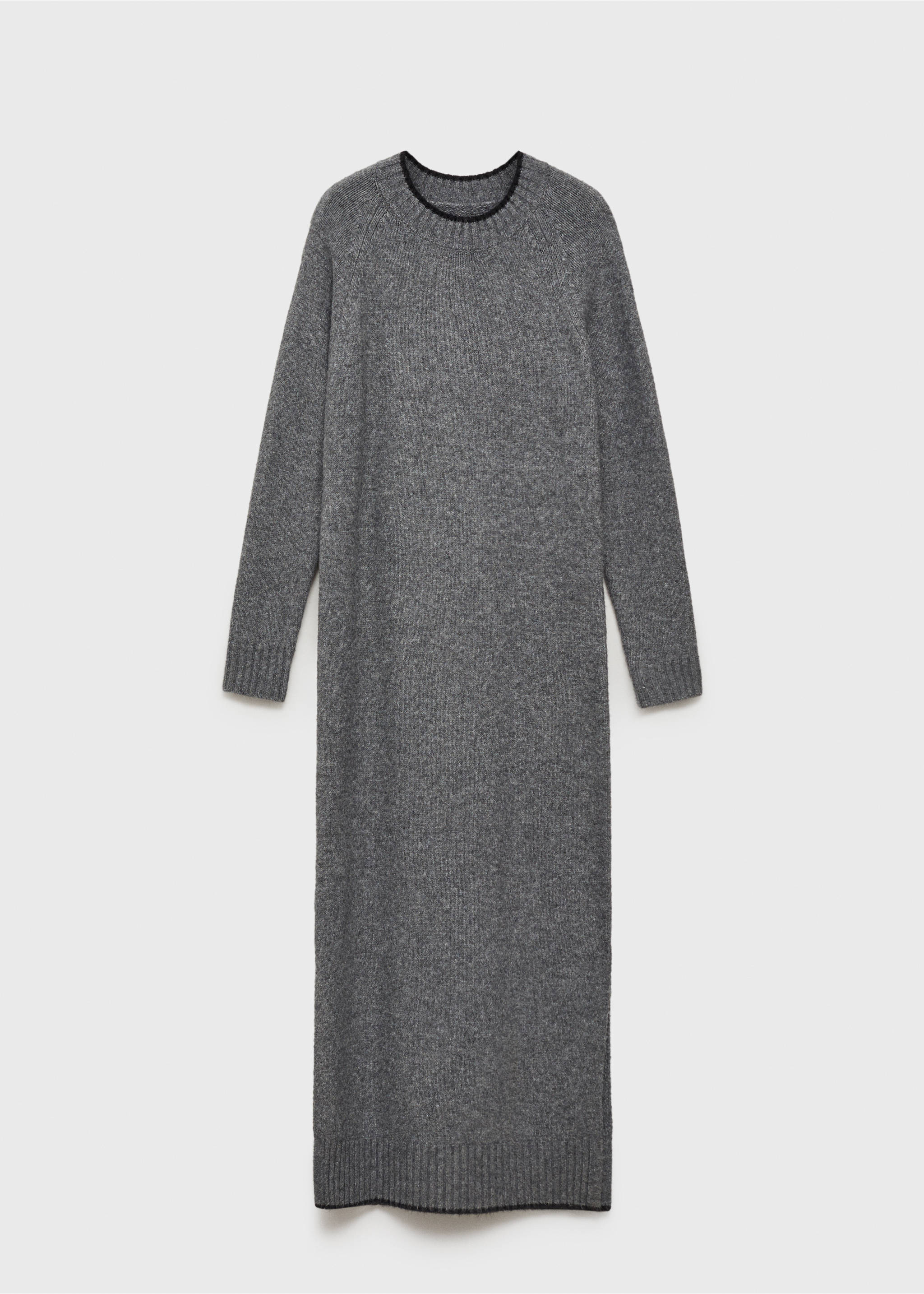Knit long dress - Article without model, Grey. Ref: 77088276-00.