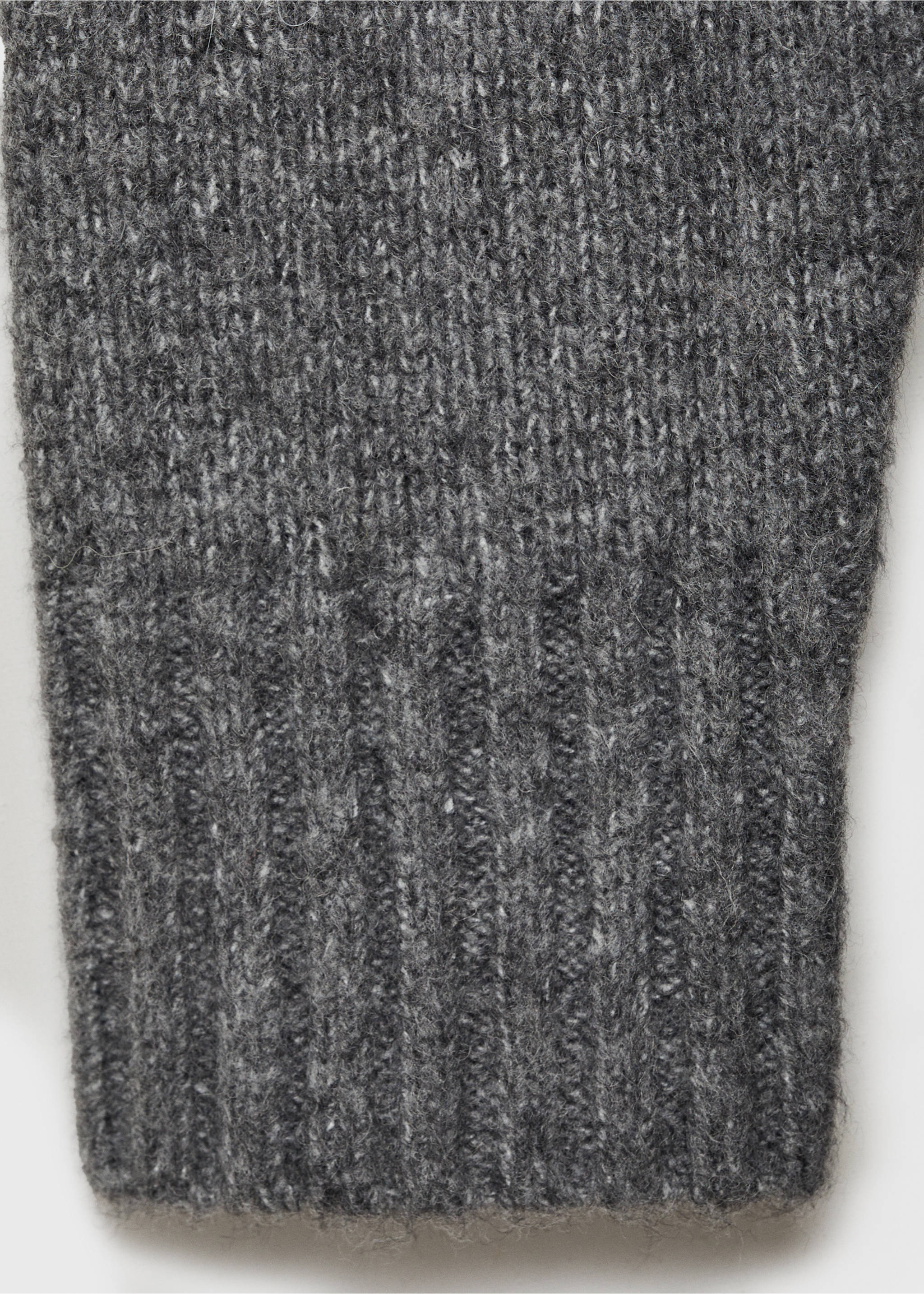 Knit long dress - Details of the article 0, Grey. Ref: 77088276-00.