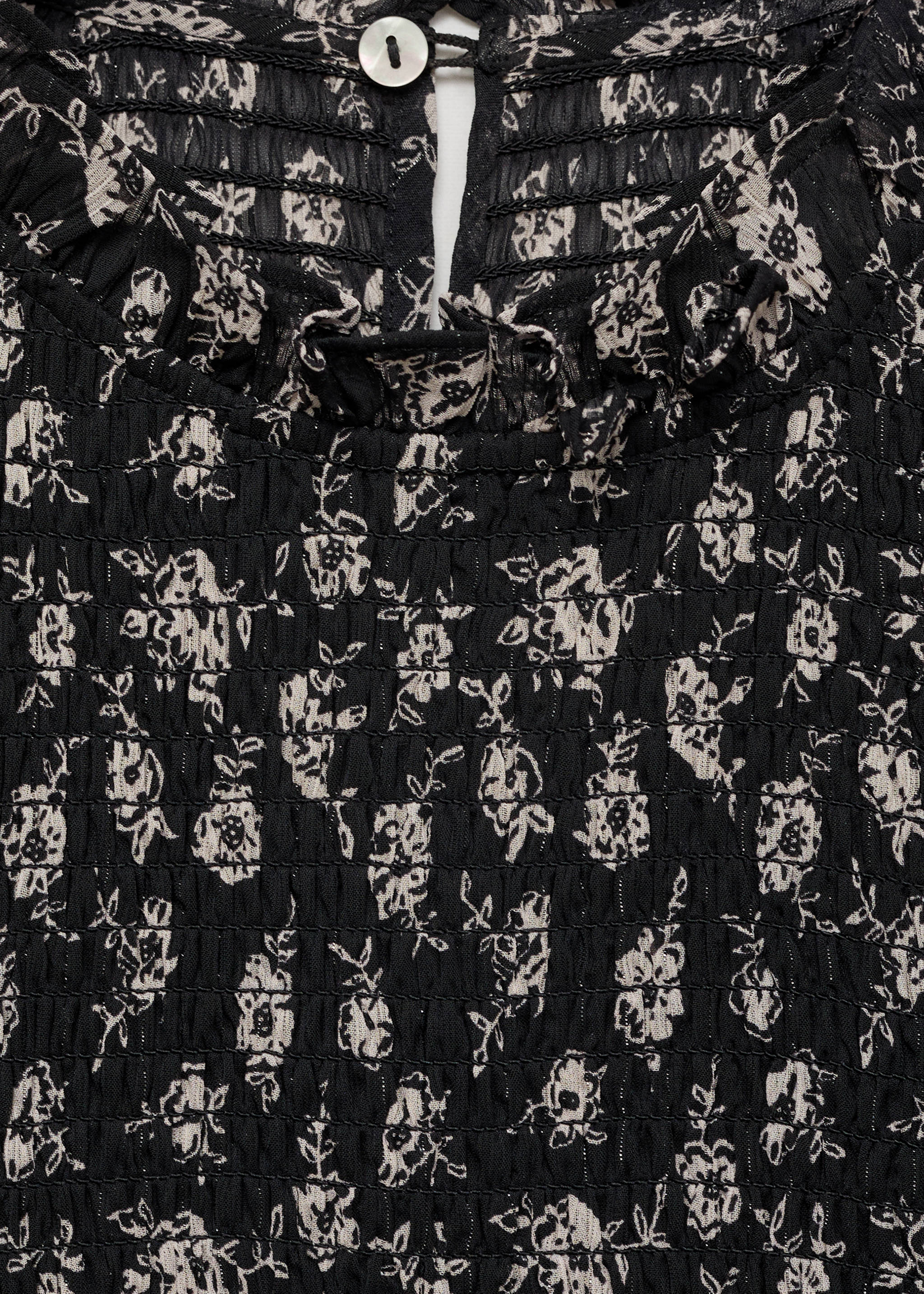Floral gathered blouse - Details of the article 8