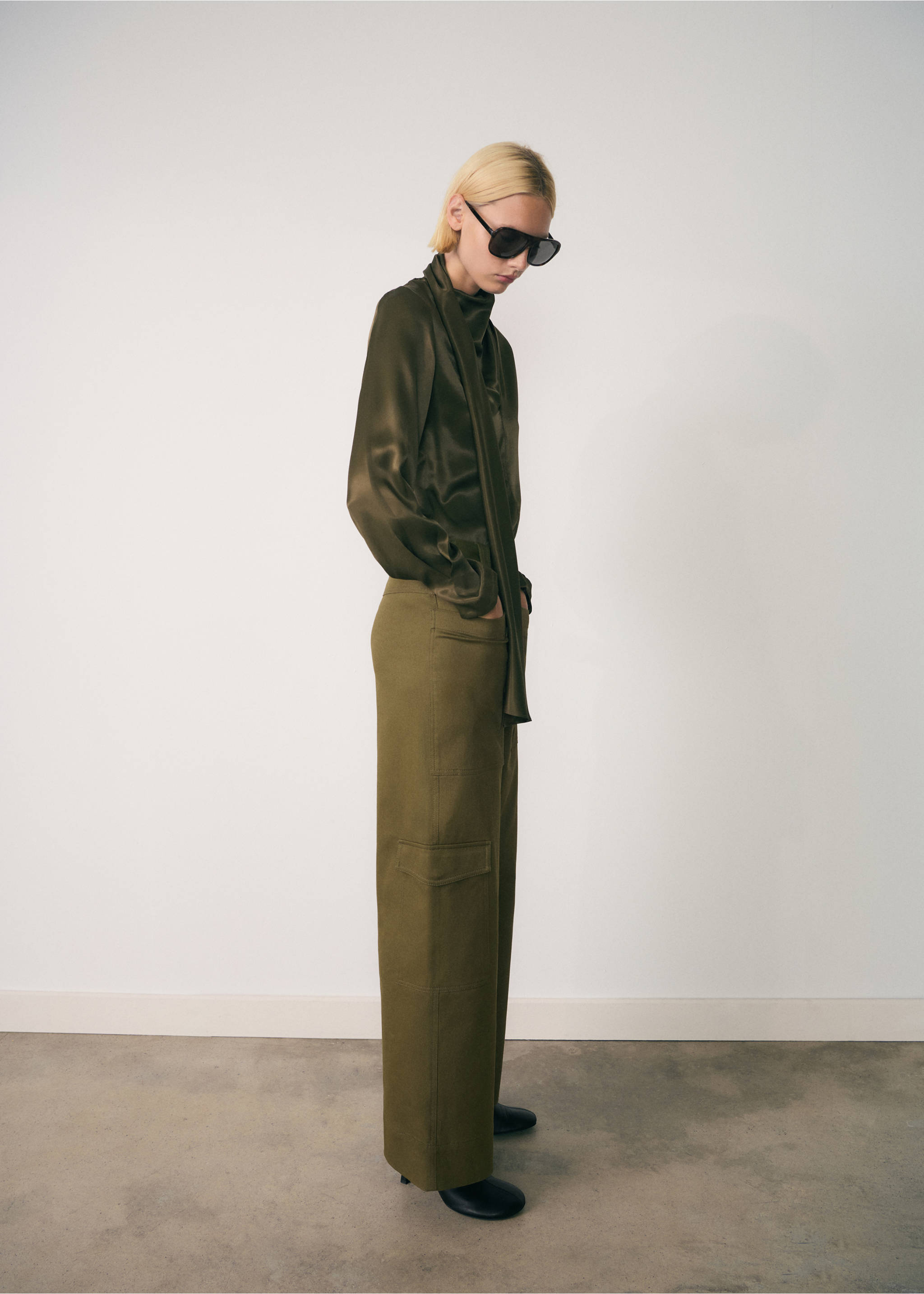 Belt cargo pants - General plane, Khaki. Ref: 77088282-00.