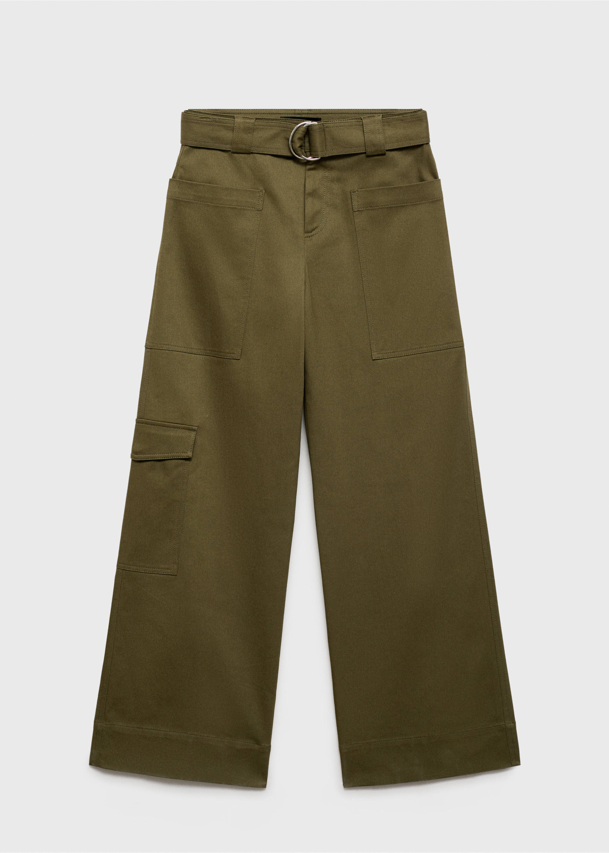 Belt cargo pants - Article without model, Khaki. Ref: 77088282-00.