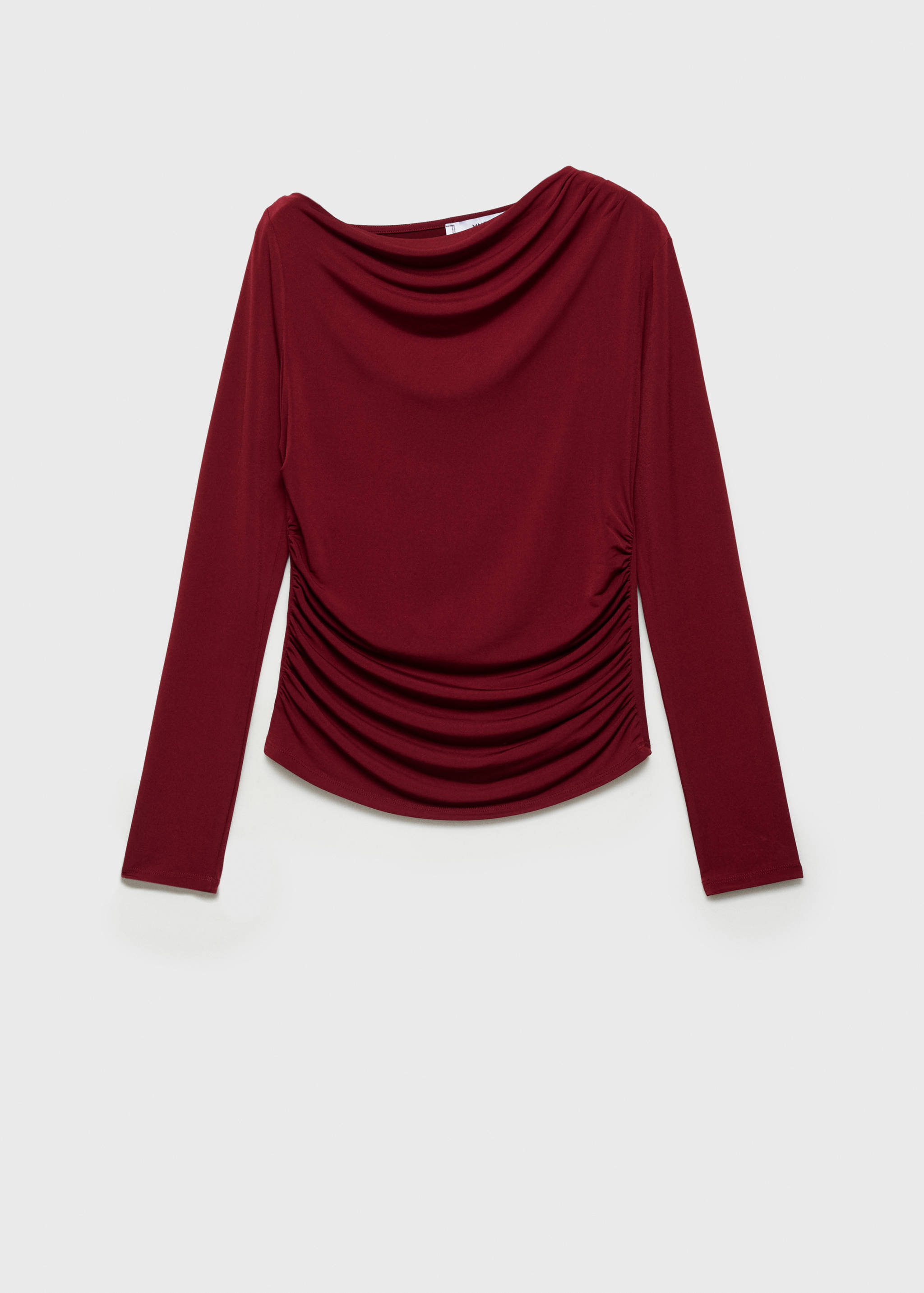 Asymmetrical gathered t-shirt - Article without model