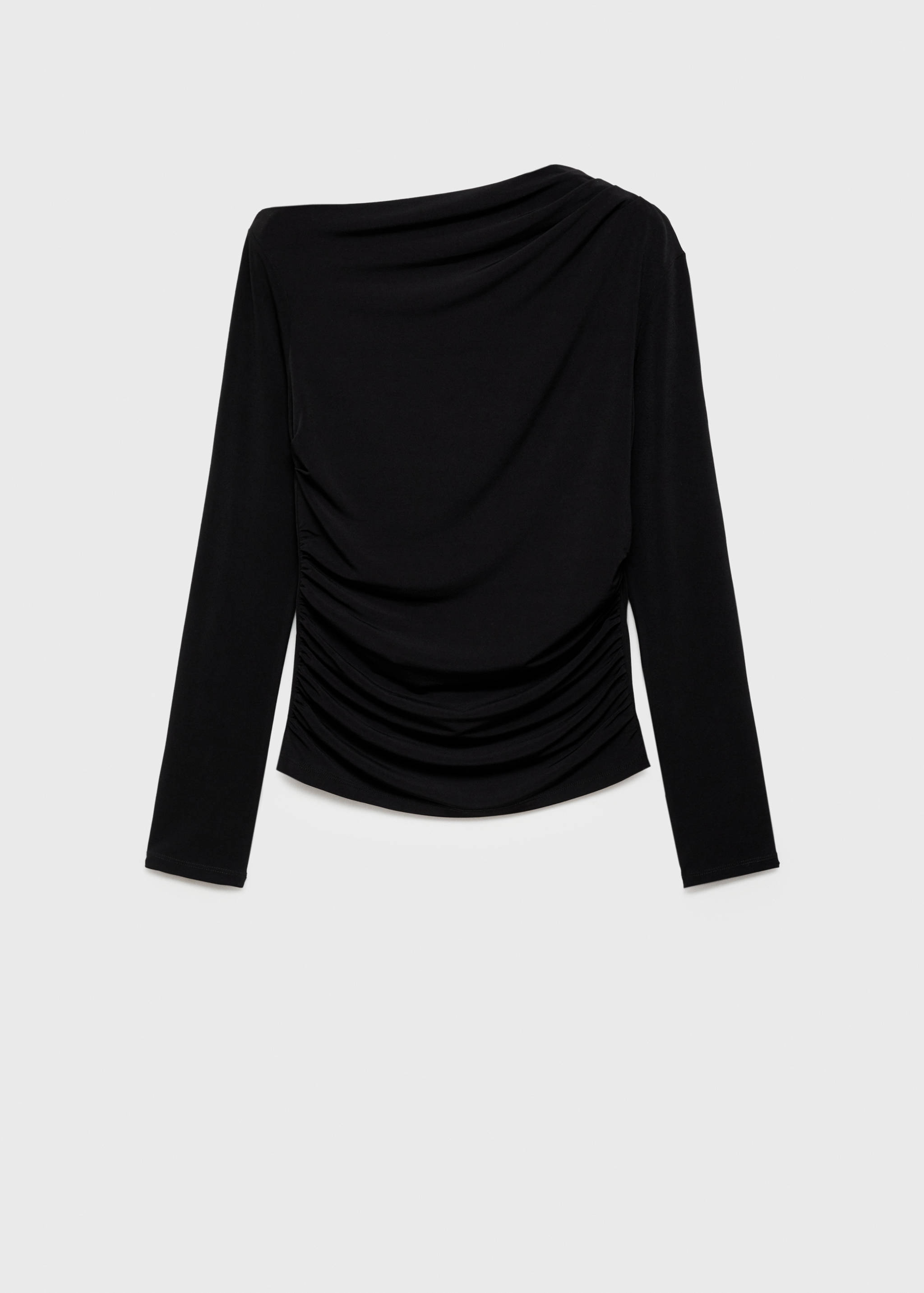 Asymmetrical gathered t-shirt - Article without model