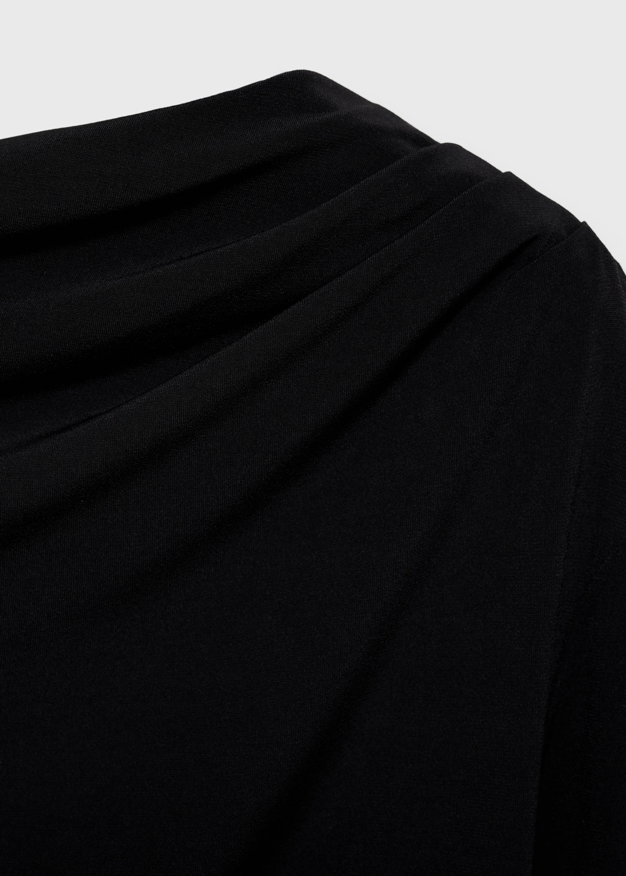 Asymmetrical gathered t-shirt - Details of the article 8