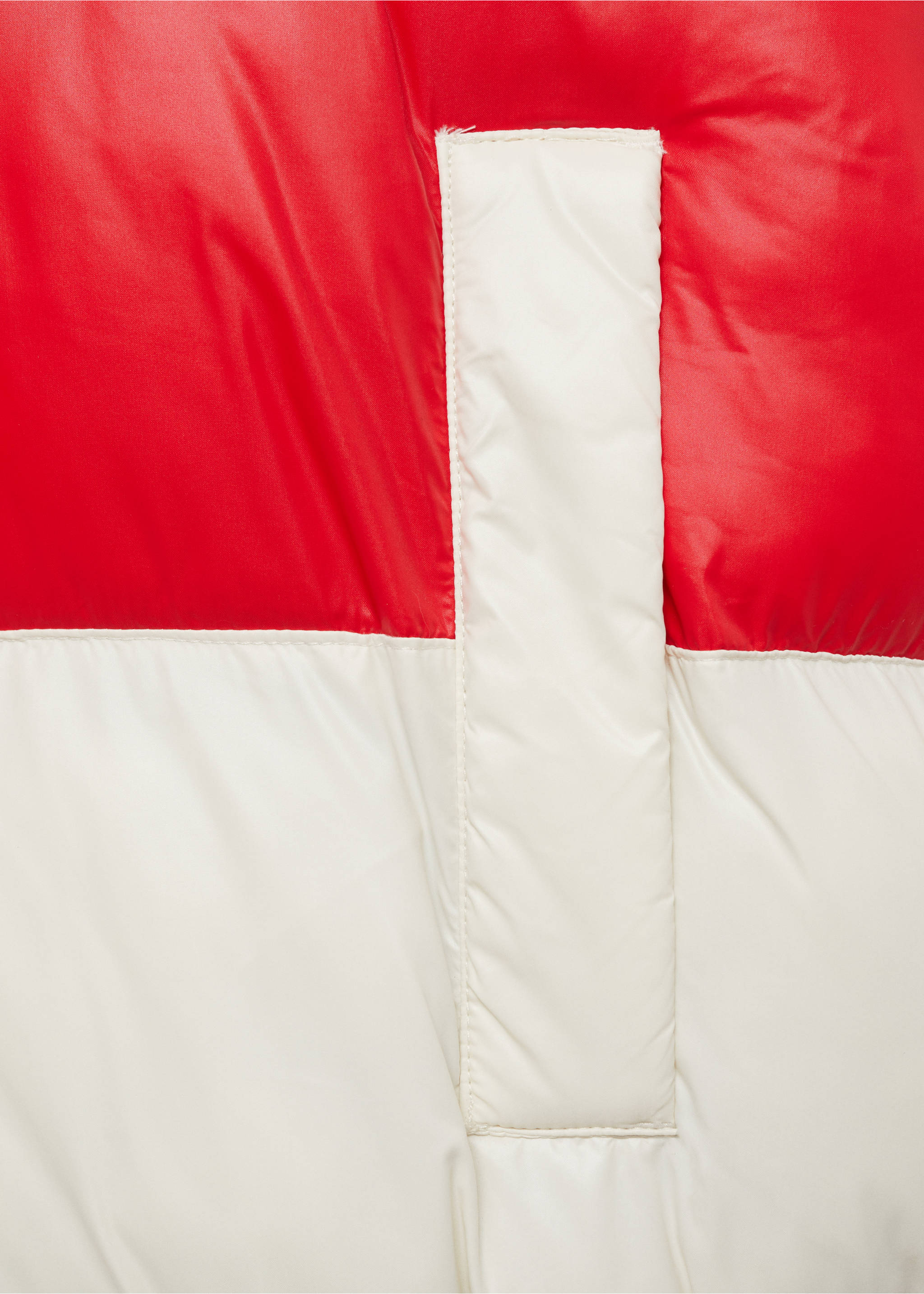 Tricolour quilted jacket - Details of the article 0, Brown. Ref: 77088632-00.