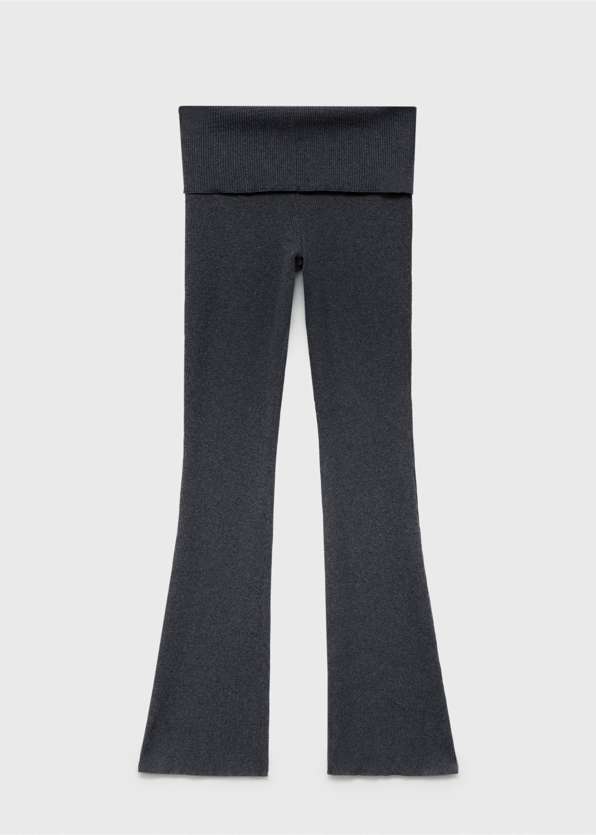 Trousers with knitted waistband - Article without model, Grey. Ref: 77088636-00.