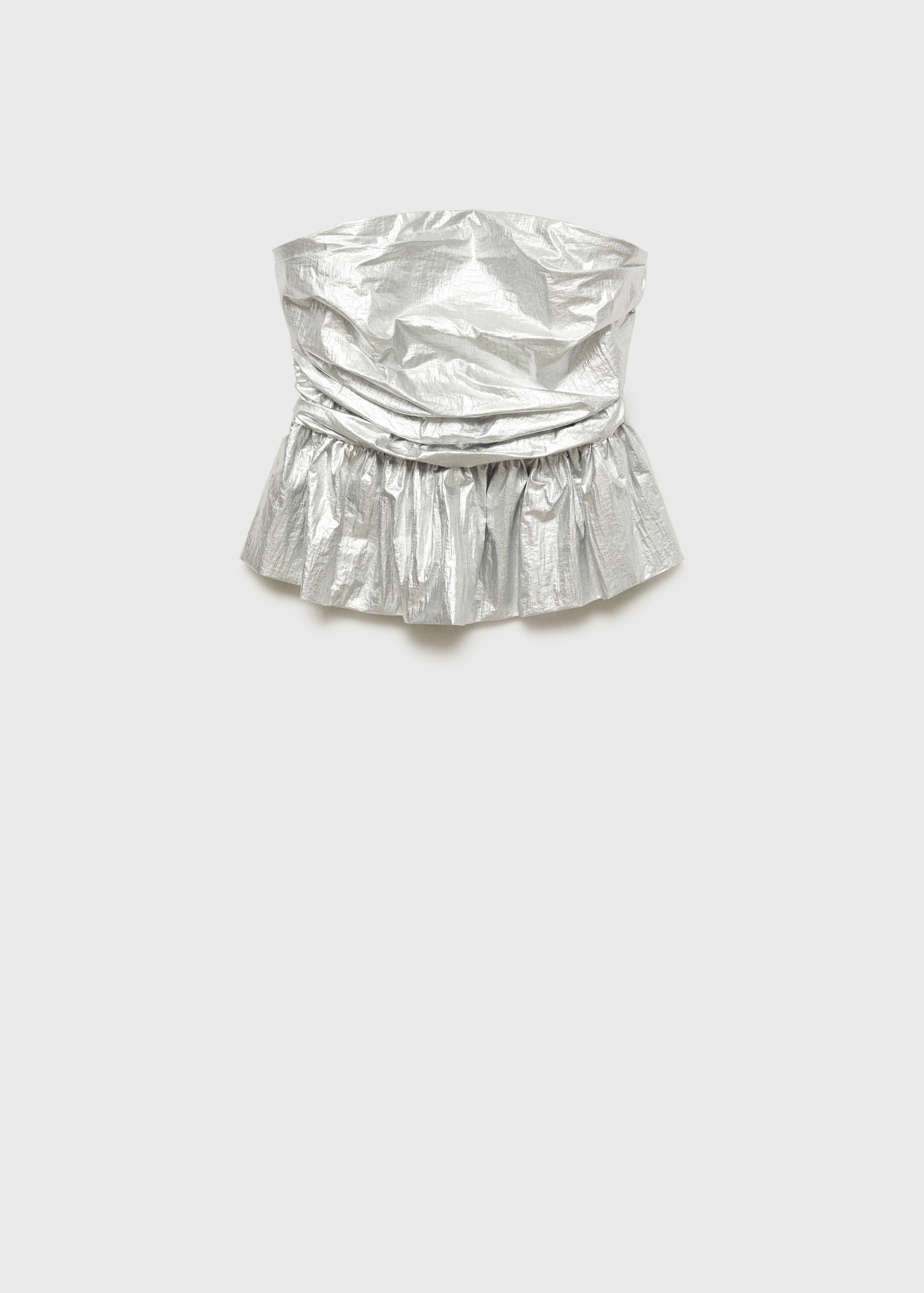 Metallic peplum top - Article without model