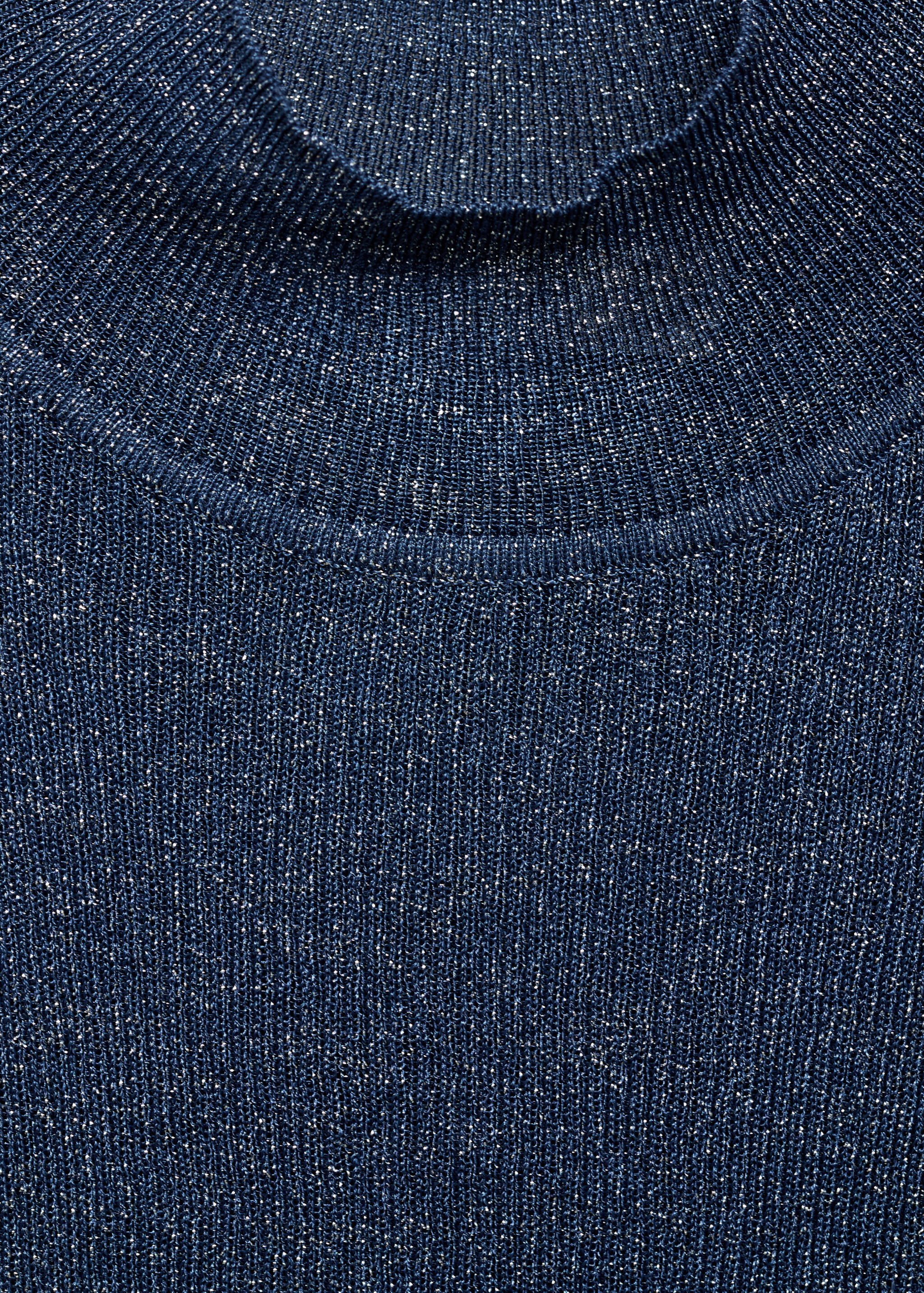 Lurex-Stricktop mit halbhohem Kragen - Detail des Artikels 8