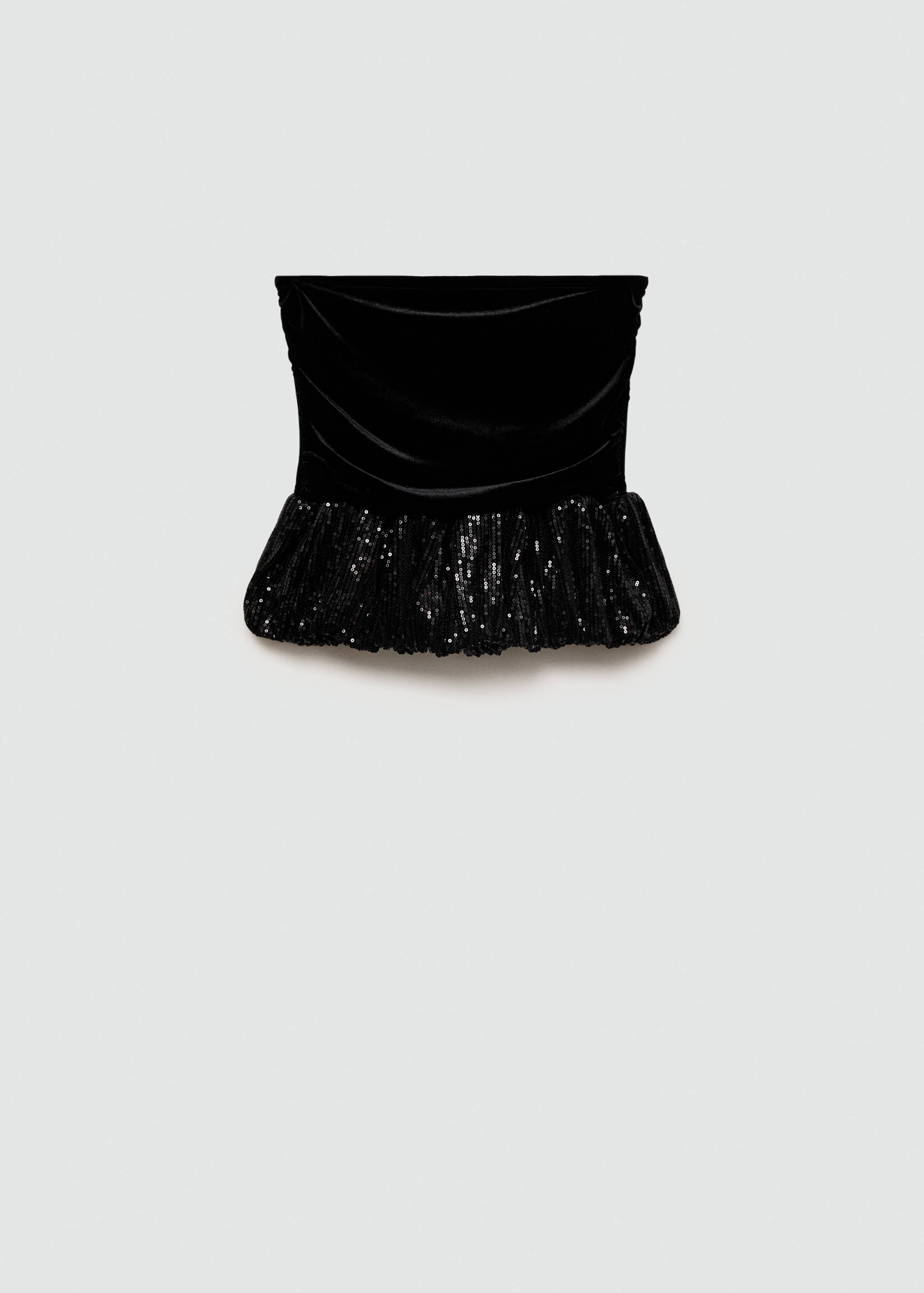 Peplum-Top mit Paillettenbesatz - Artikel ohne Model