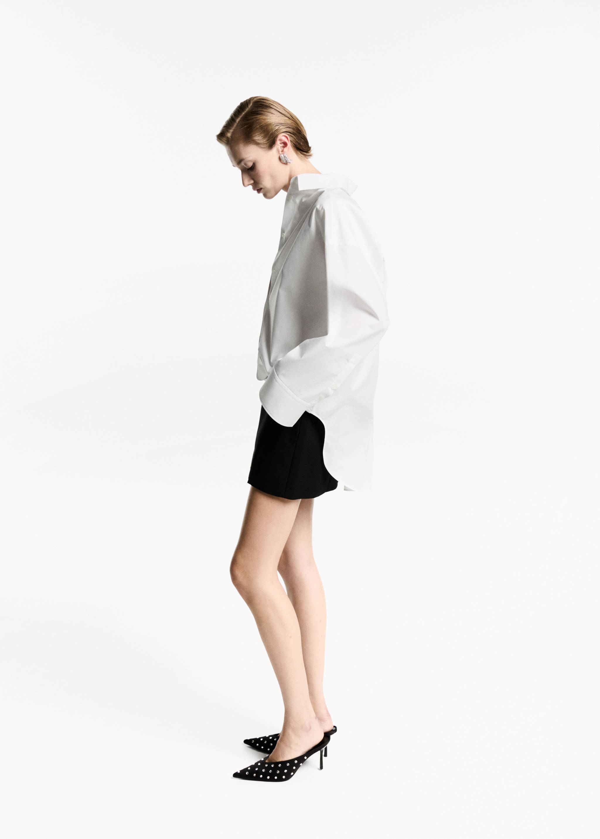 Oversized-Hemd aus 100 % Baumwolle - Allgemeine Ansicht