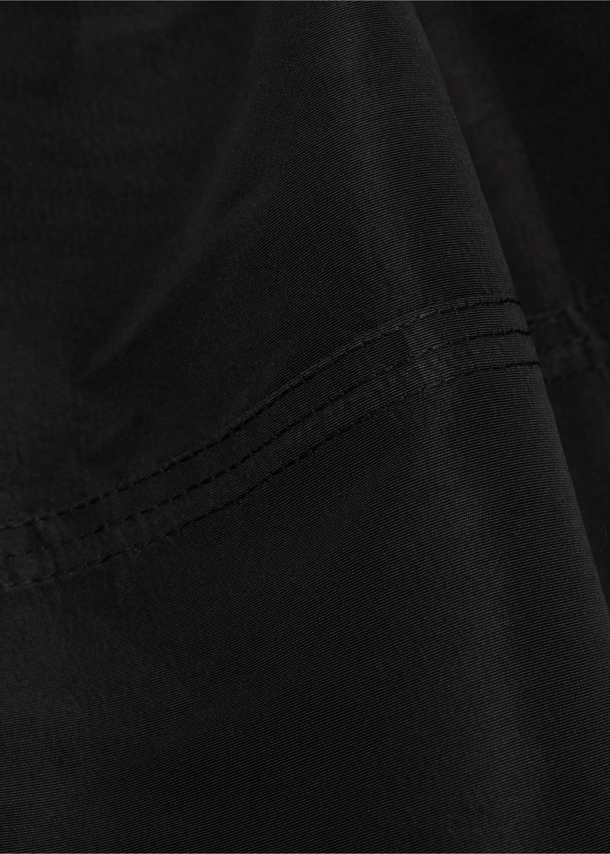 Minispódniczka bombka z niskim stanem - Szczegóły artykułu 8, Czarny. Ref: 77089060-00.