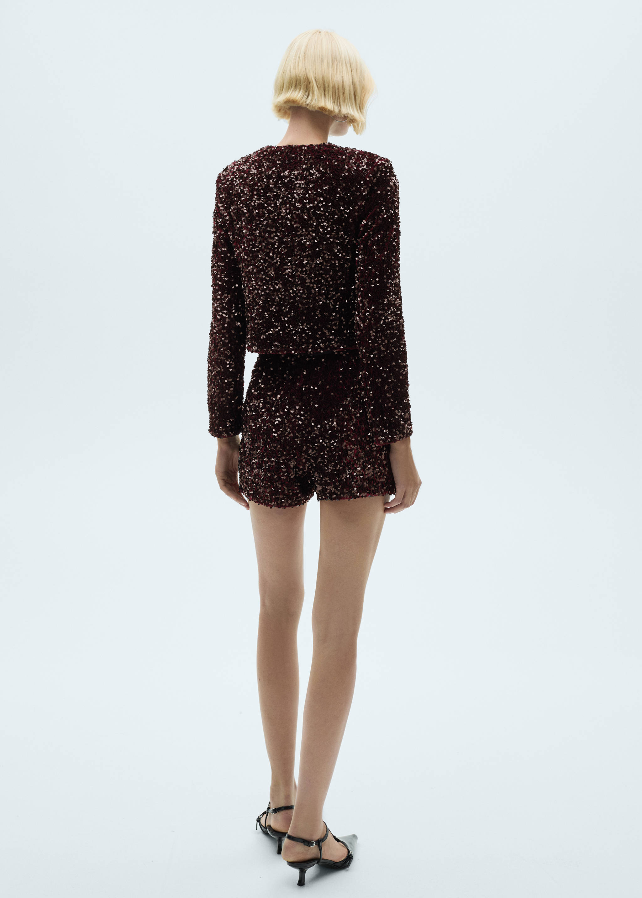 Sequin embroidered jacket - Reverse of the article