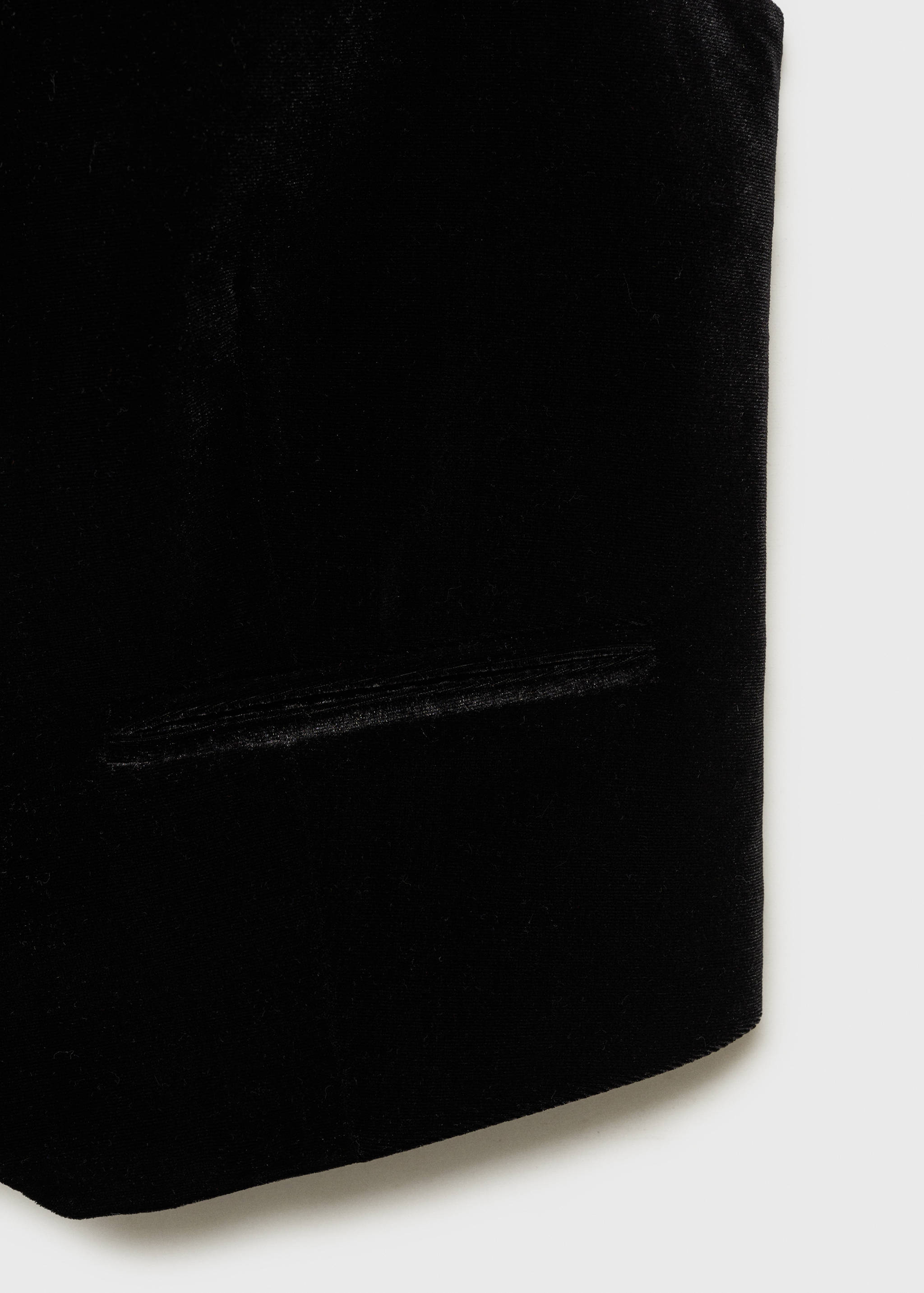 Cropped velvet vest - Details of the article 0