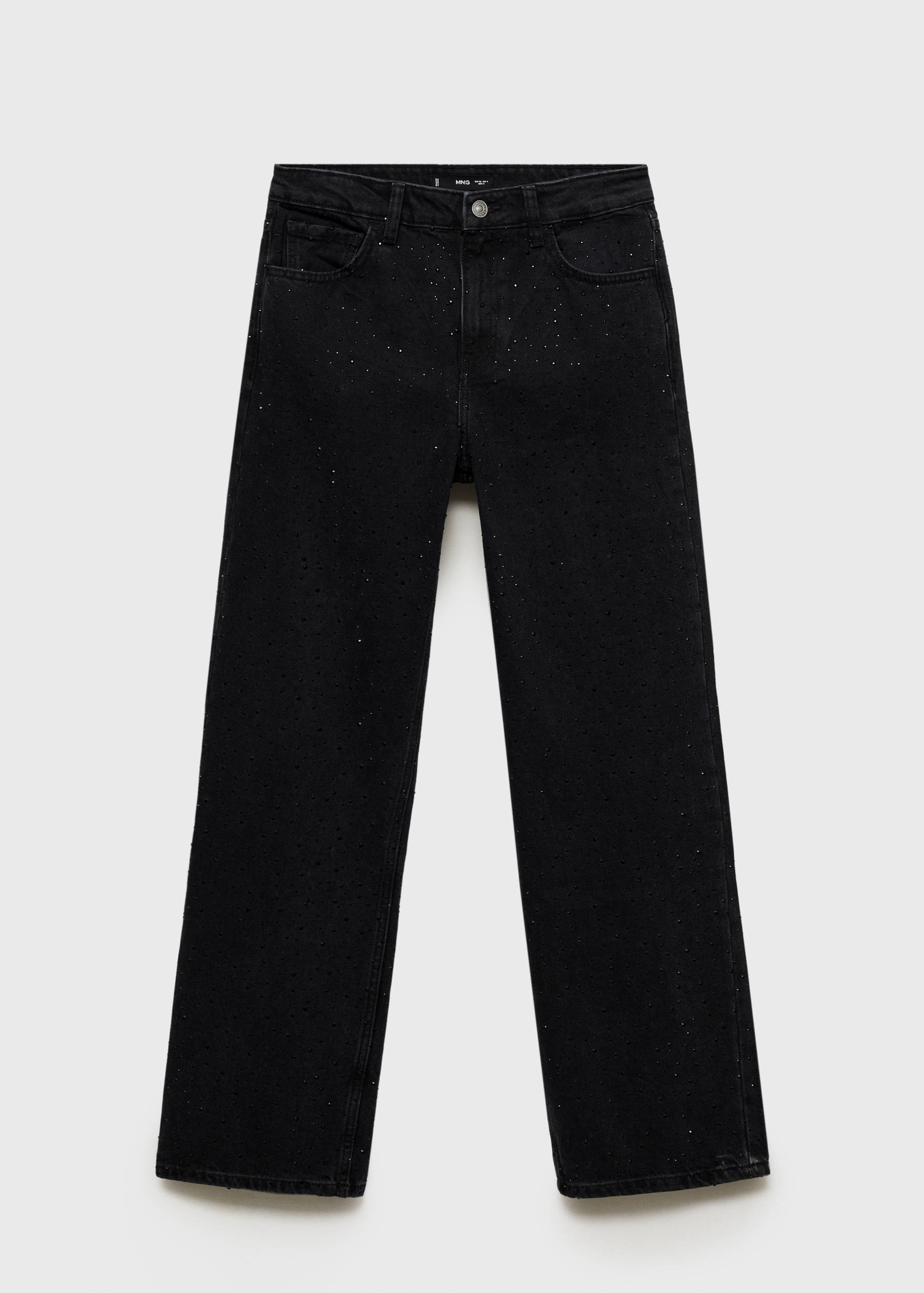 Jeans rectos detalle strass - Artículo sin modelo