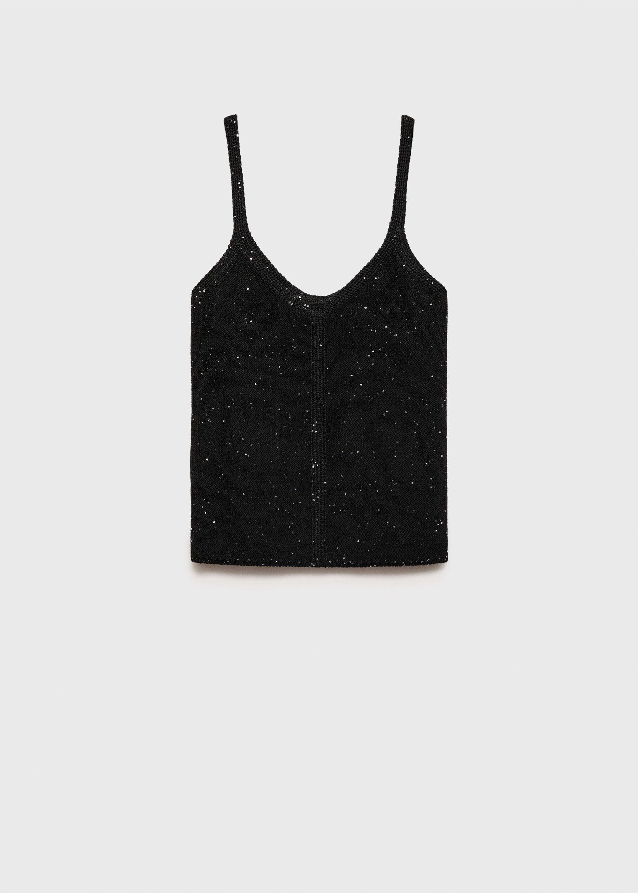 Top punto detalle lentejuelas - Artículo sin modelo, Negro. Ref: 77089069-00.