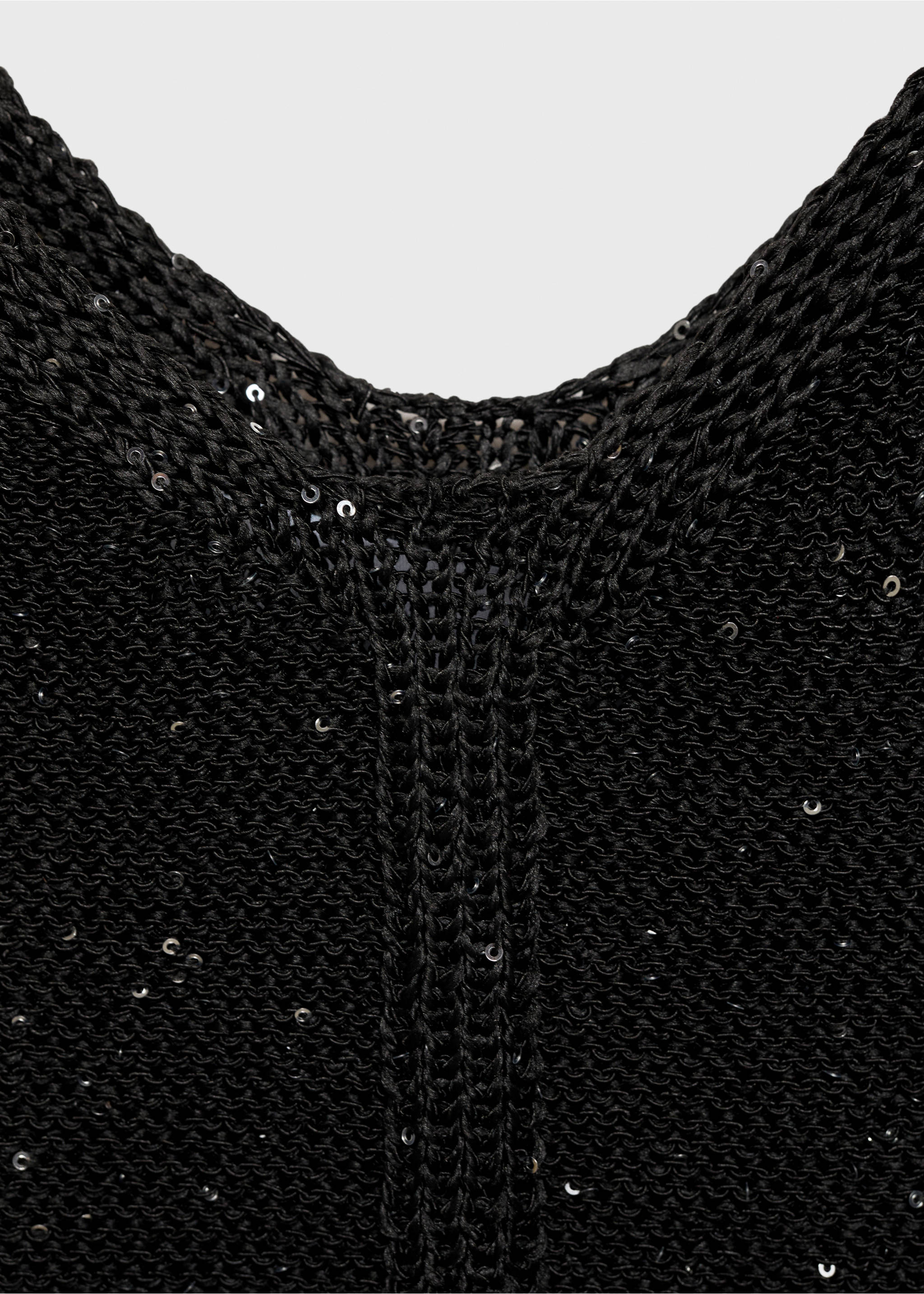 Top punto detalle lentejuelas - Detalle del artículo 8, Negro. Ref: 77089069-00.