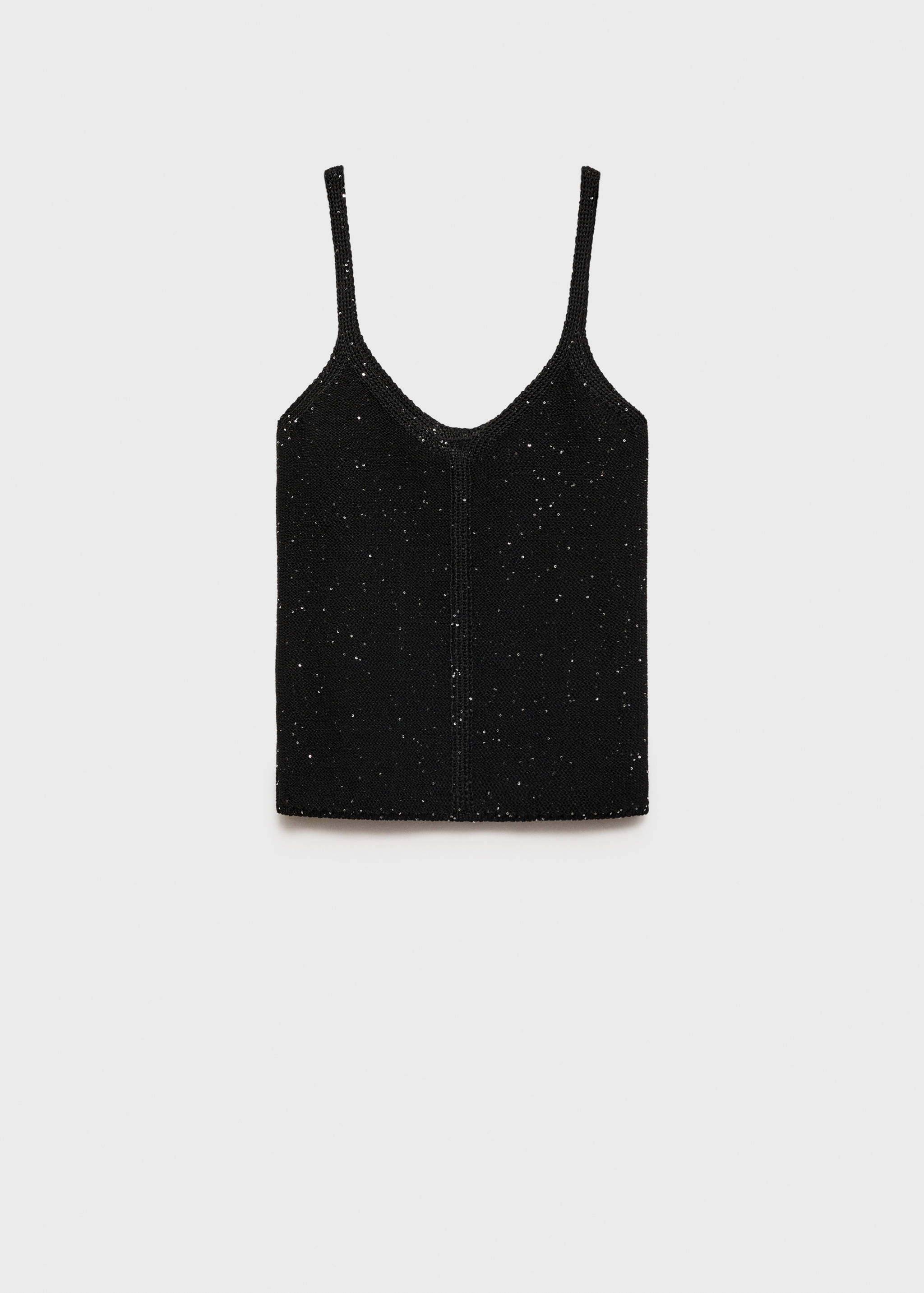 Knitted top with sequin detail - Article without model