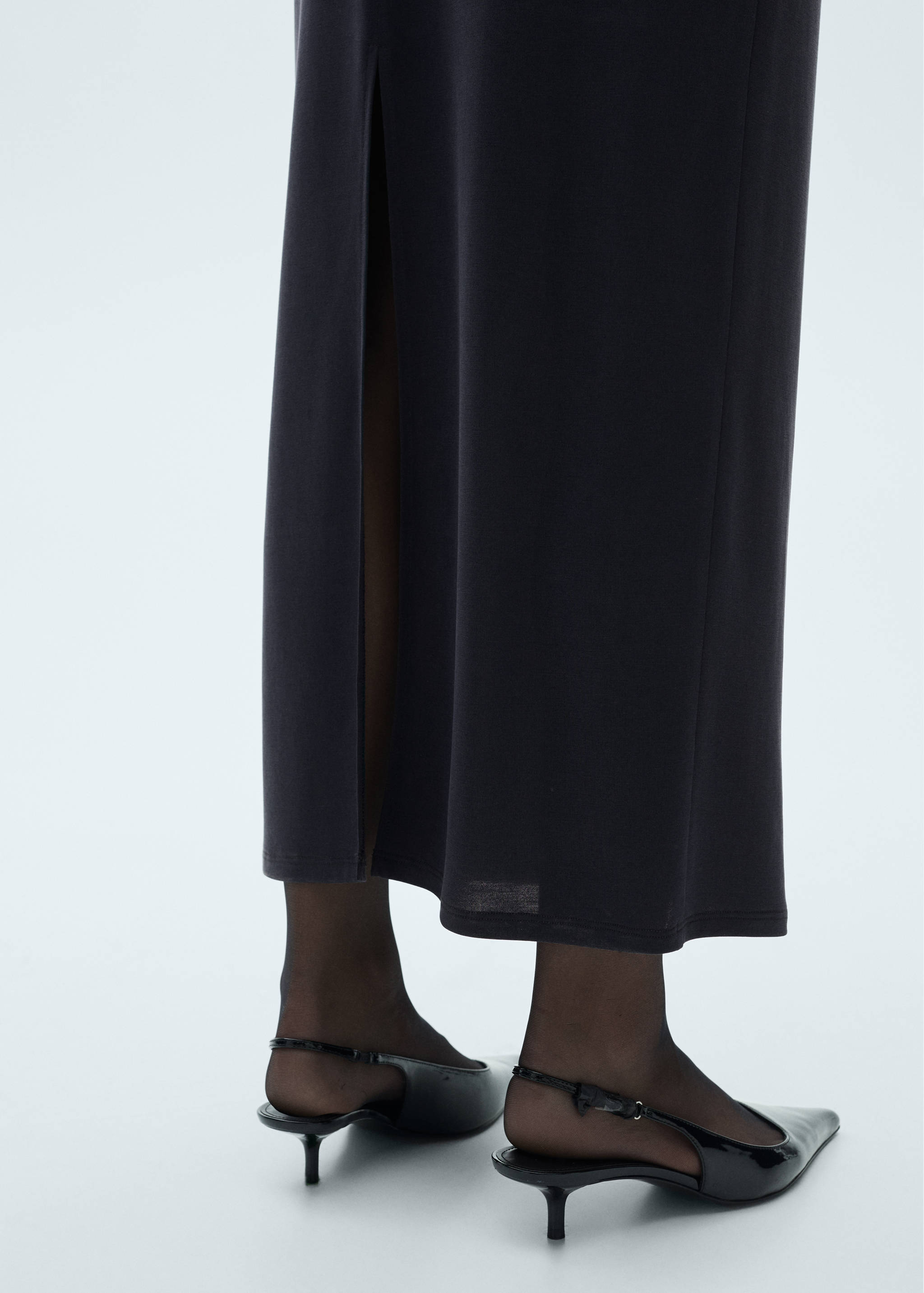 Long knitted skirt - Details of the article 6