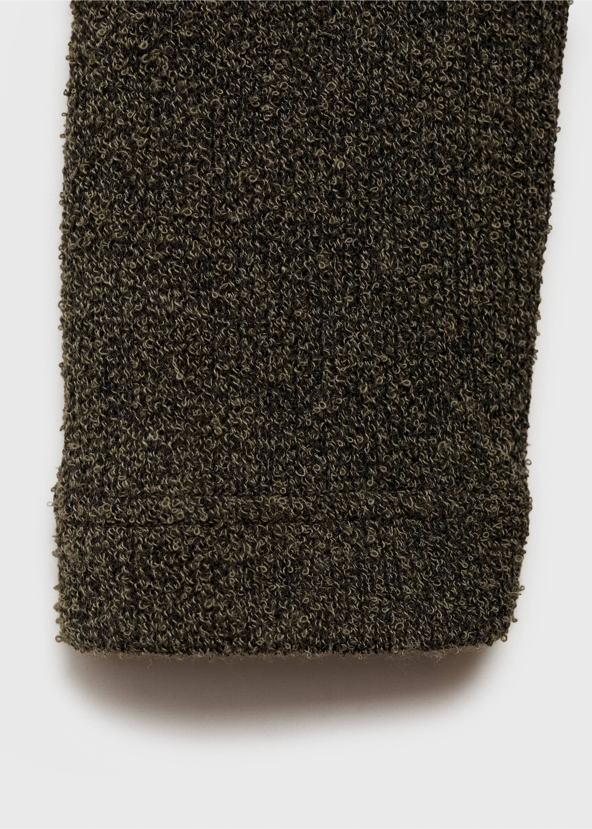 Knitted turtleneck dress - Details of the article 0, Green. Ref: 77089075-00.