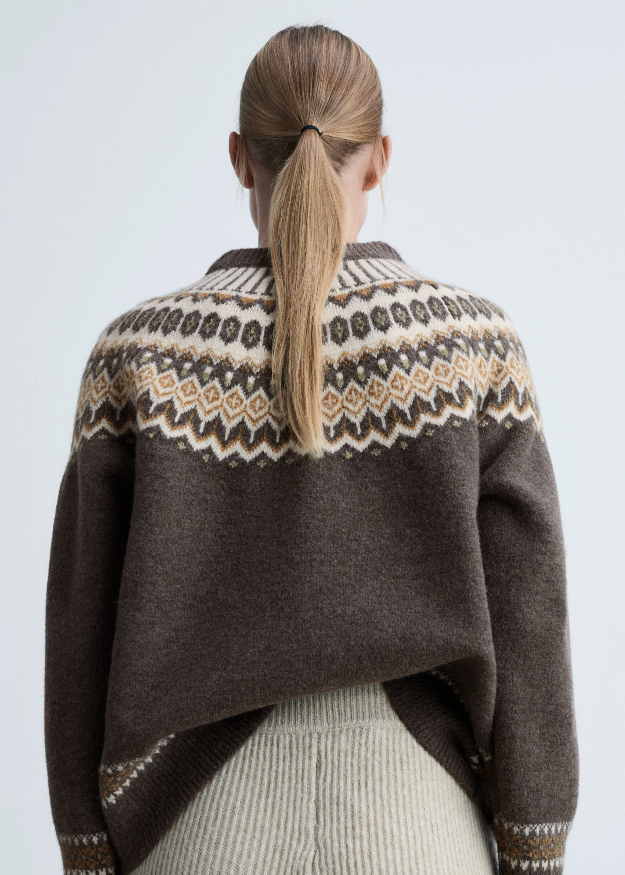 Pull en maille à col rond - Verso de l’article