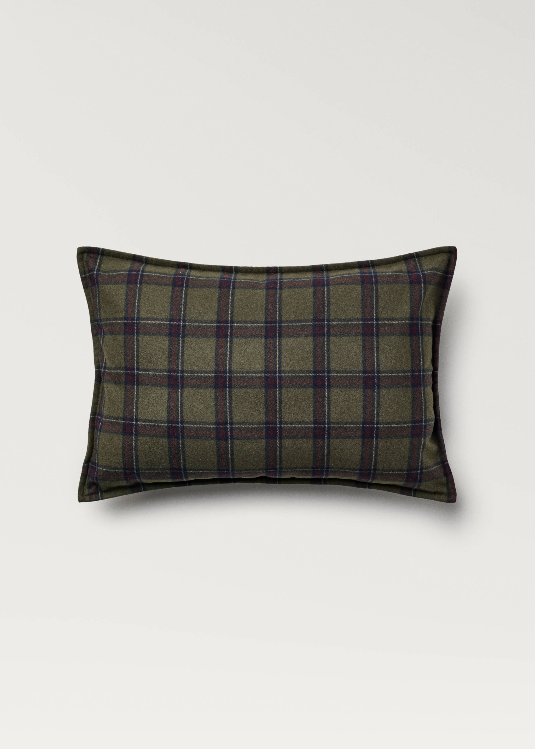 Check wool cushion cover - Article without model