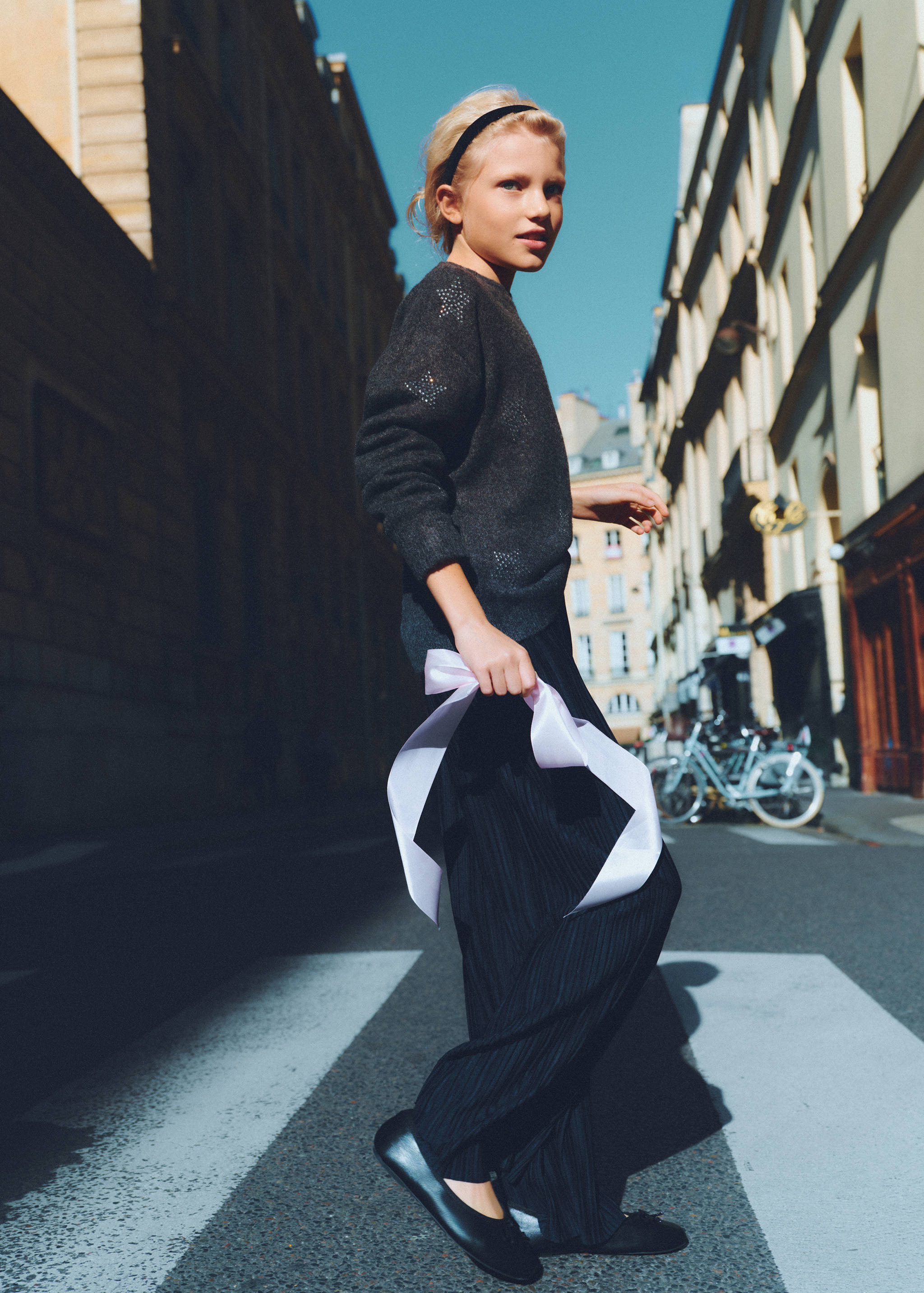 Ribbed culottes pants - Details of the article 5