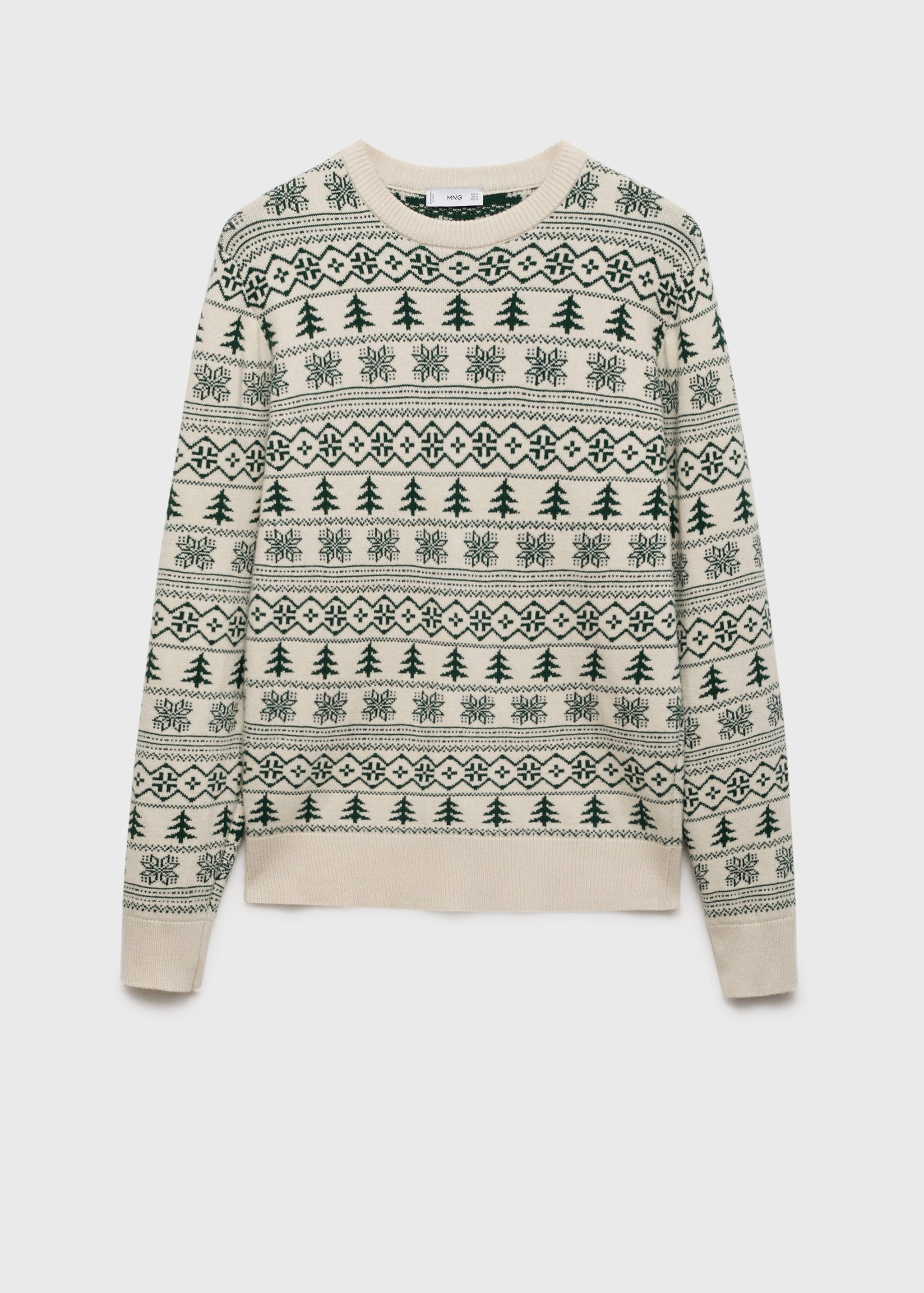 Jersey punto estampado navideño - Artículo sin modelo