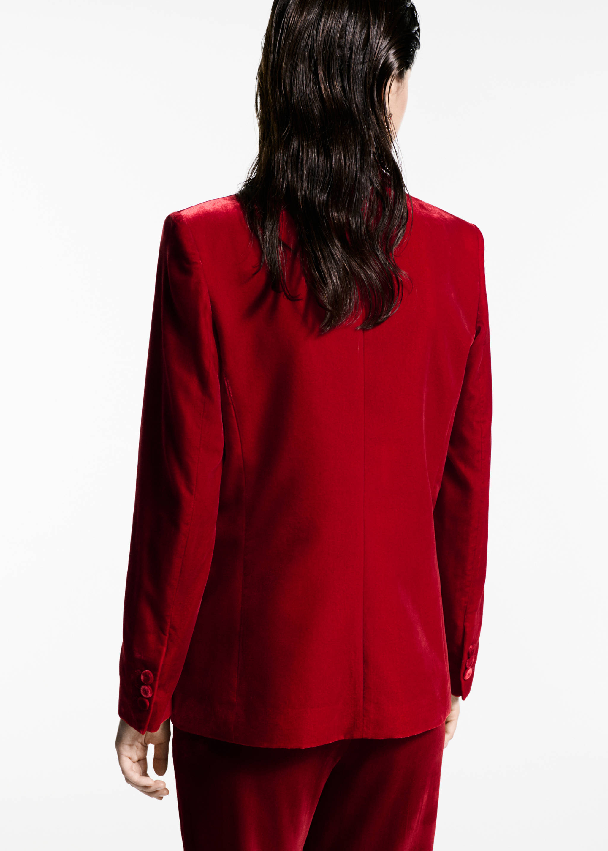 Marynarka garniturowa z aksamitu - Tylna strona artykułu