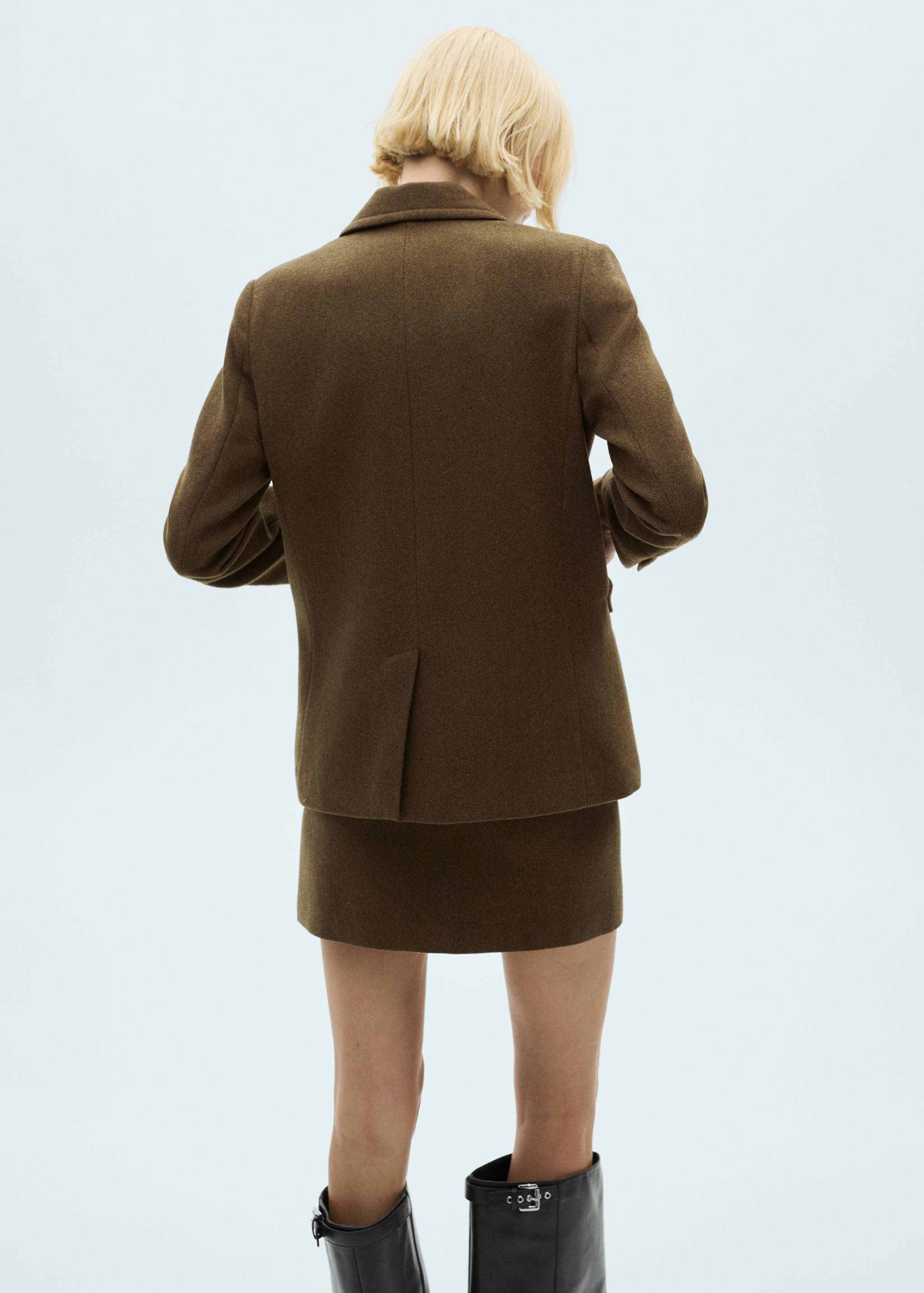 Blazer lana bolsillos - Reverso del artículo