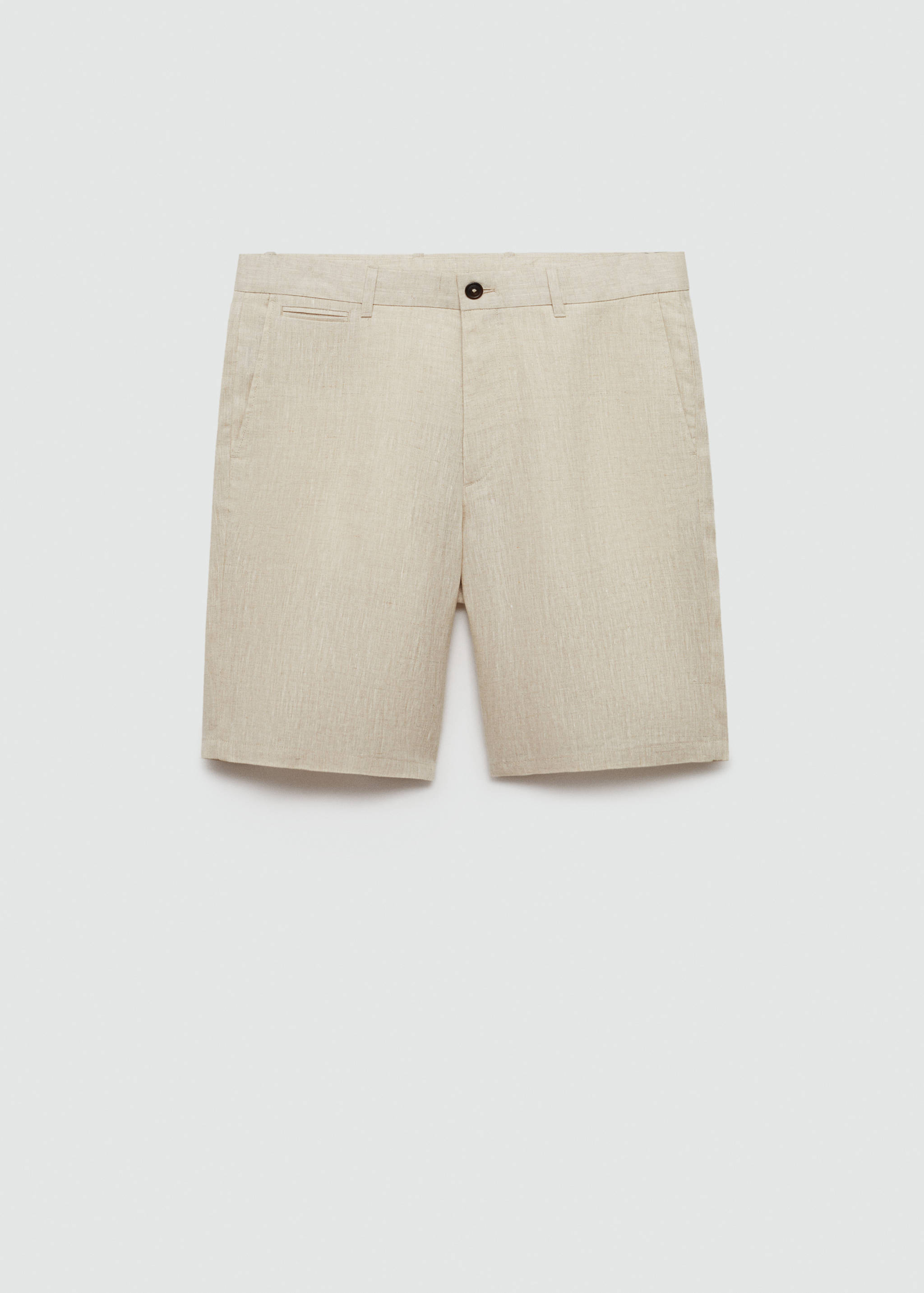 Slim-Fit-Bermudashorts aus 100 % Leinen - Artikel ohne Model