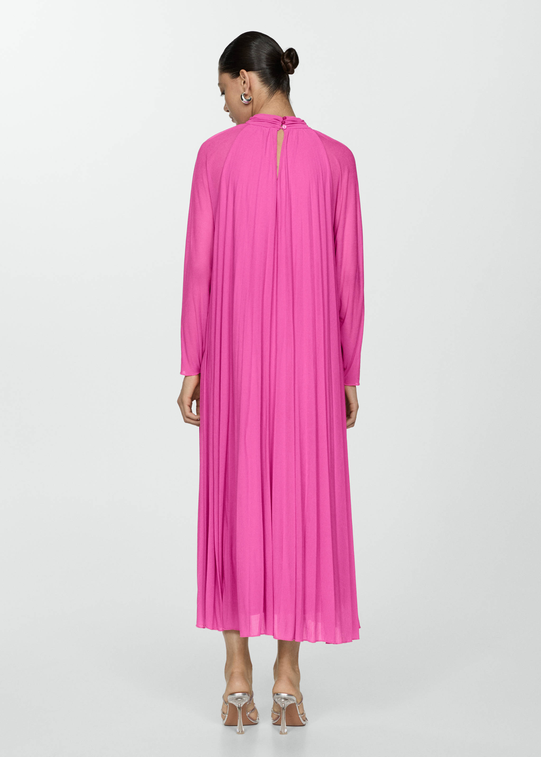 Vestito lungo plissettato - Retro dell'articolo