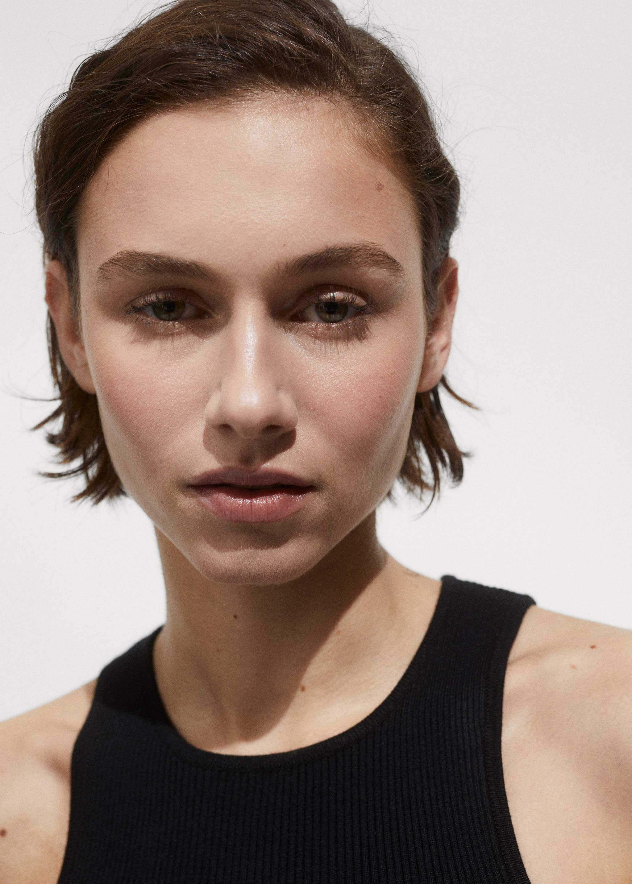 Ribbed knit top - Details of the article 1