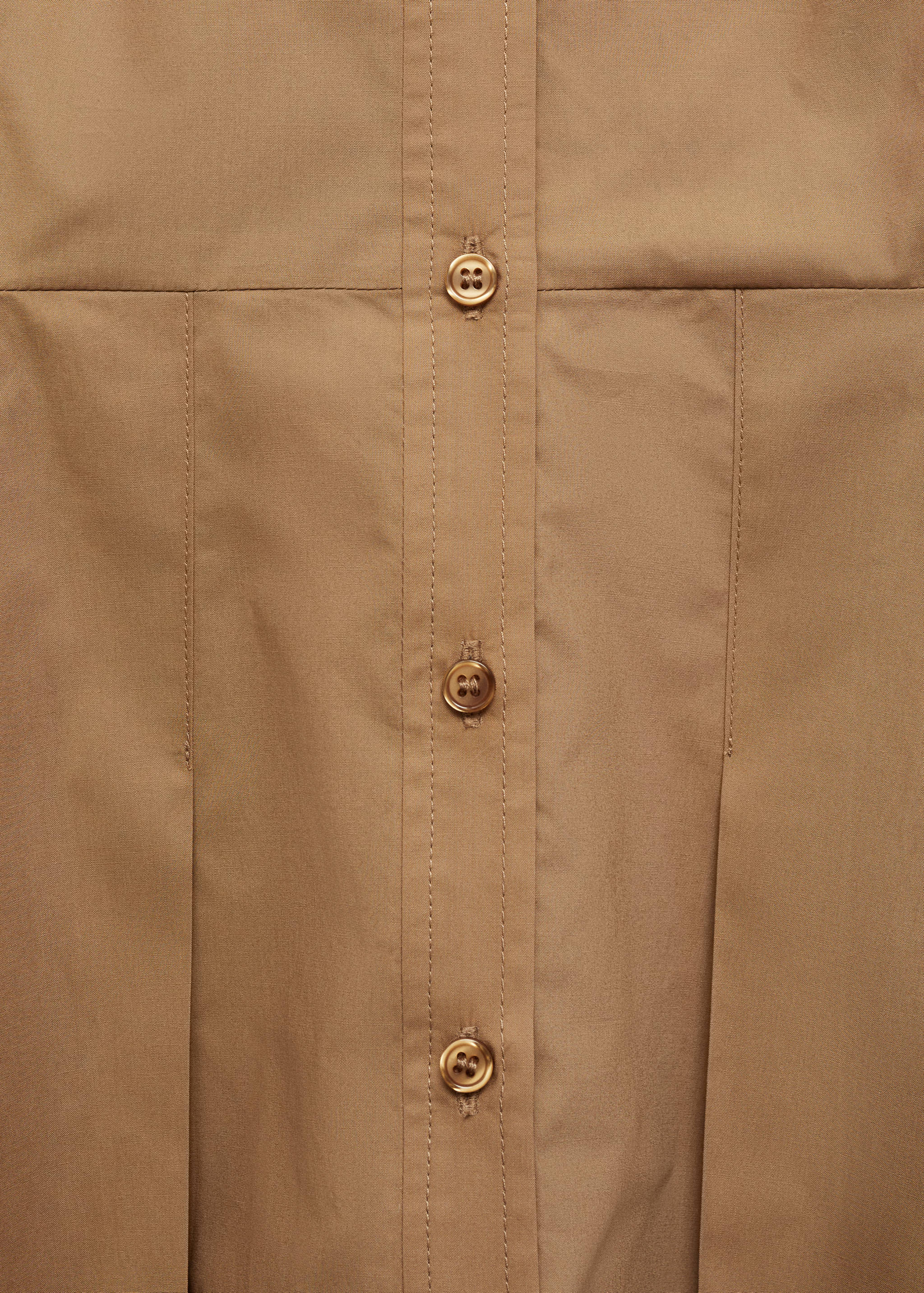 Pleated shirt dress - Details of the article 0