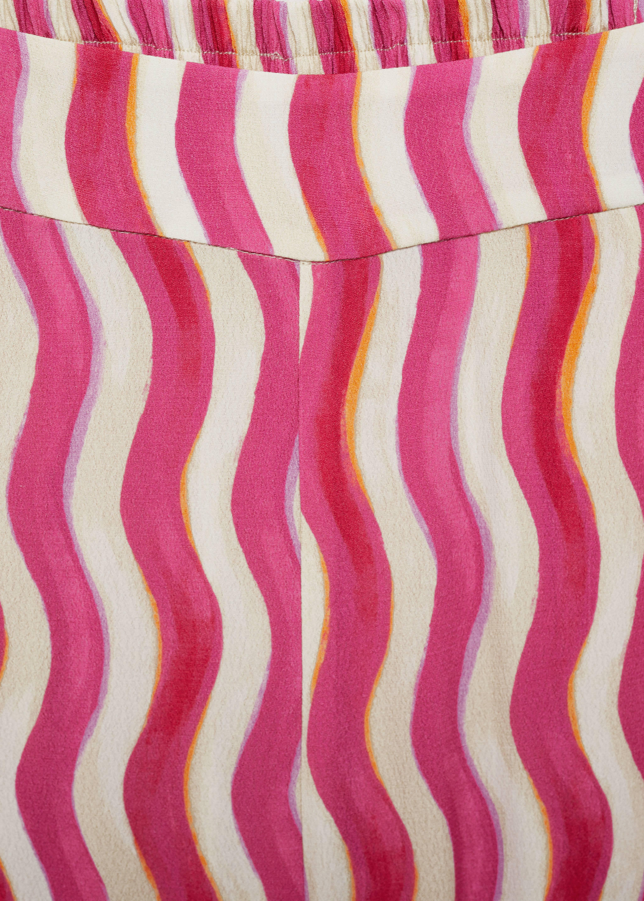 Wide leg printed pants - Details of the article 8