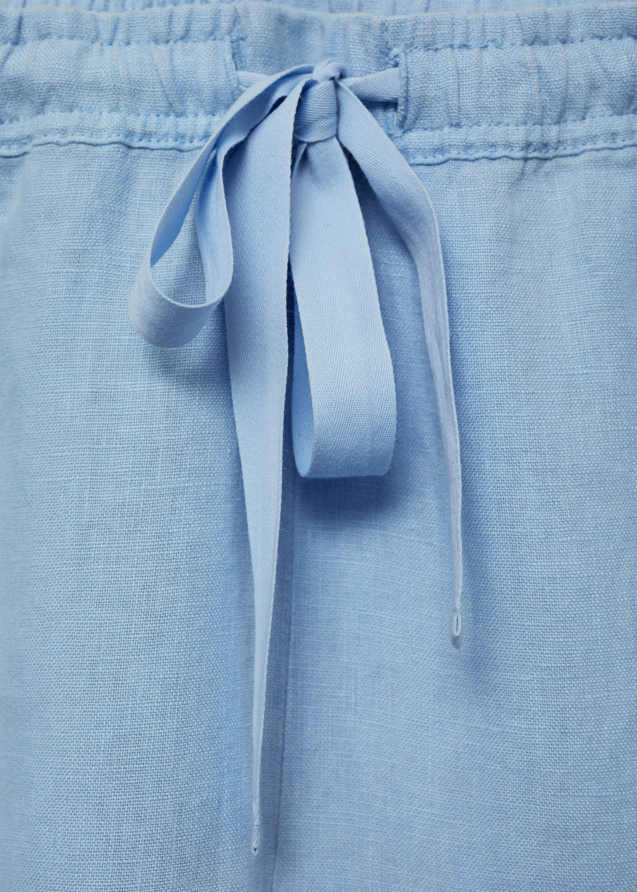 Wide leg linen trousers - Details of the article 8