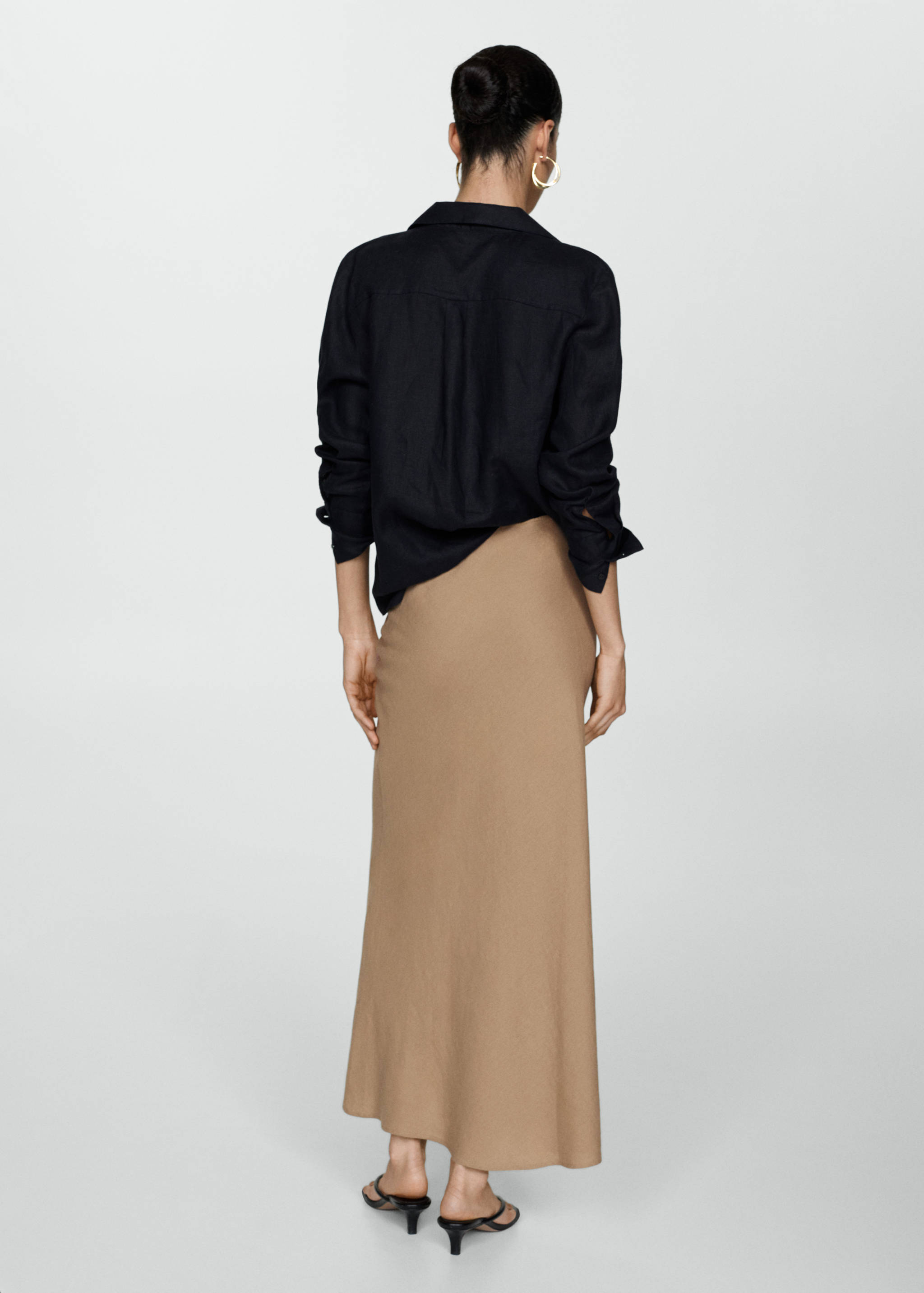 Long linen skirt - Reverse of the article
