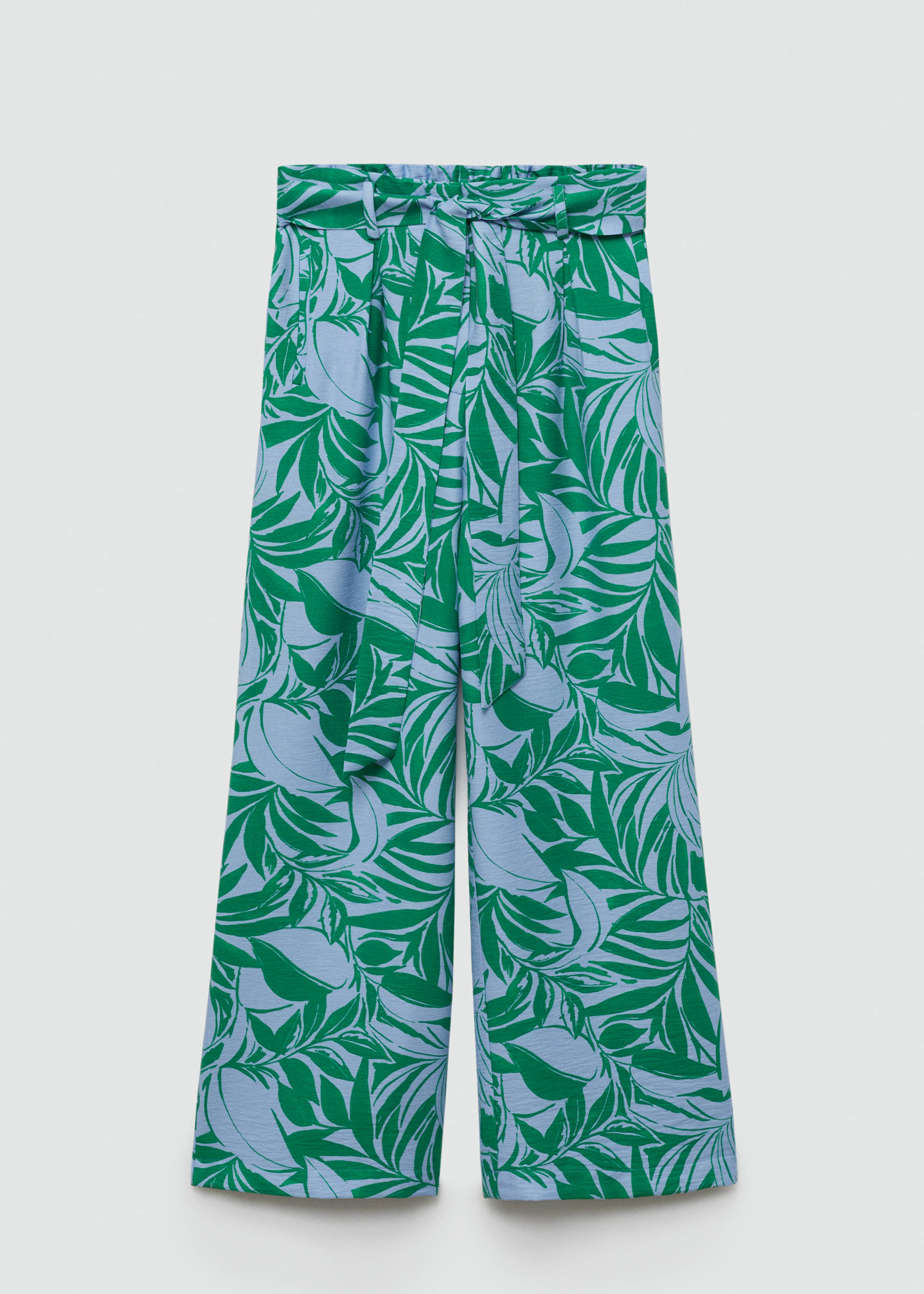 Printed trousers with bow - Article without model