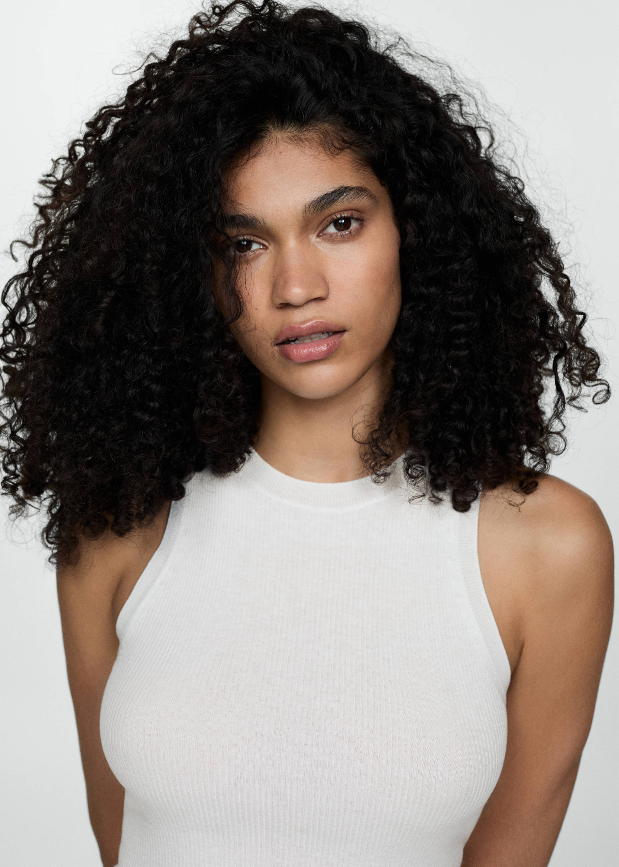 Ribbed knit top - Details of the article 1