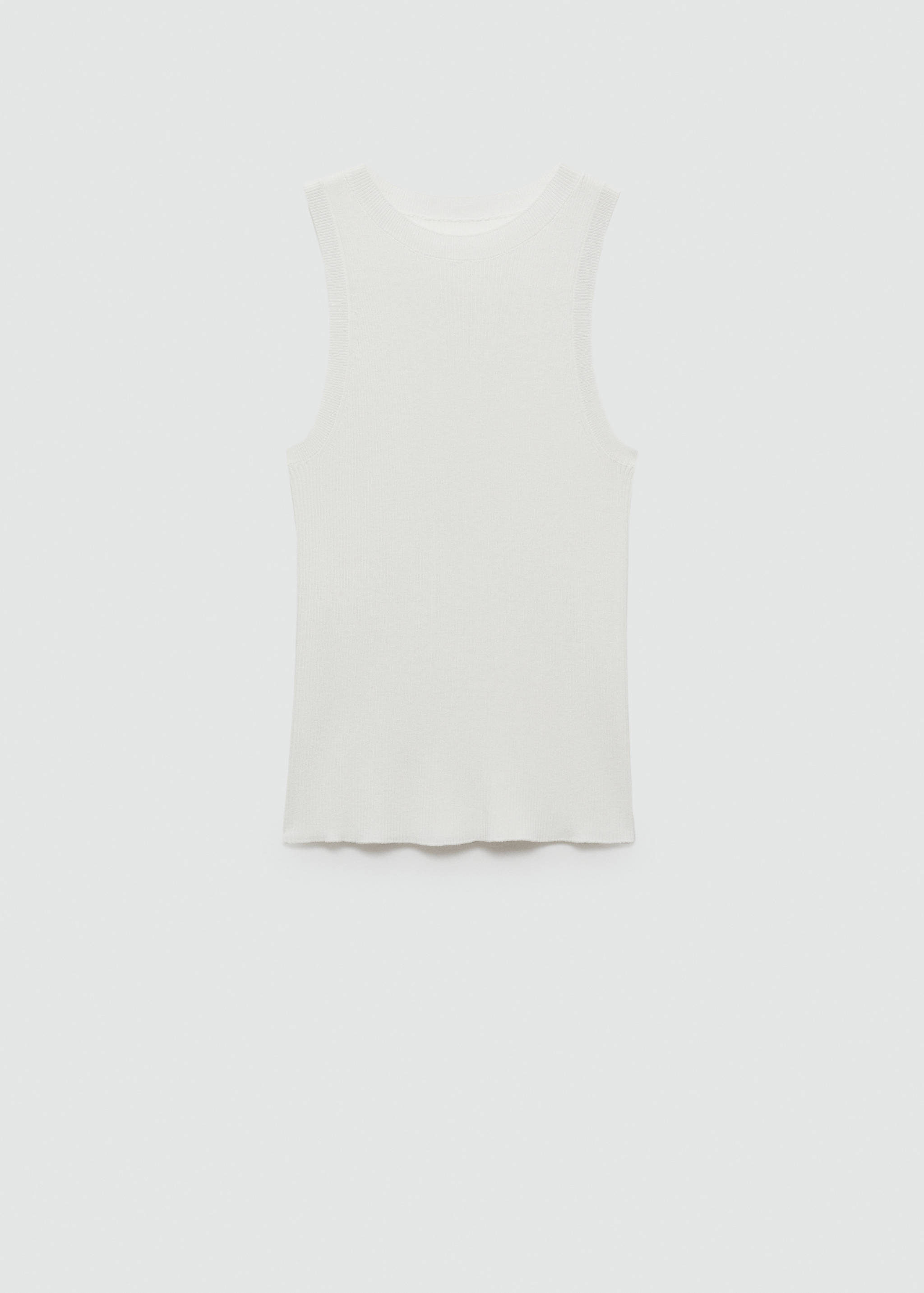 Ribbed knit top - Article without model