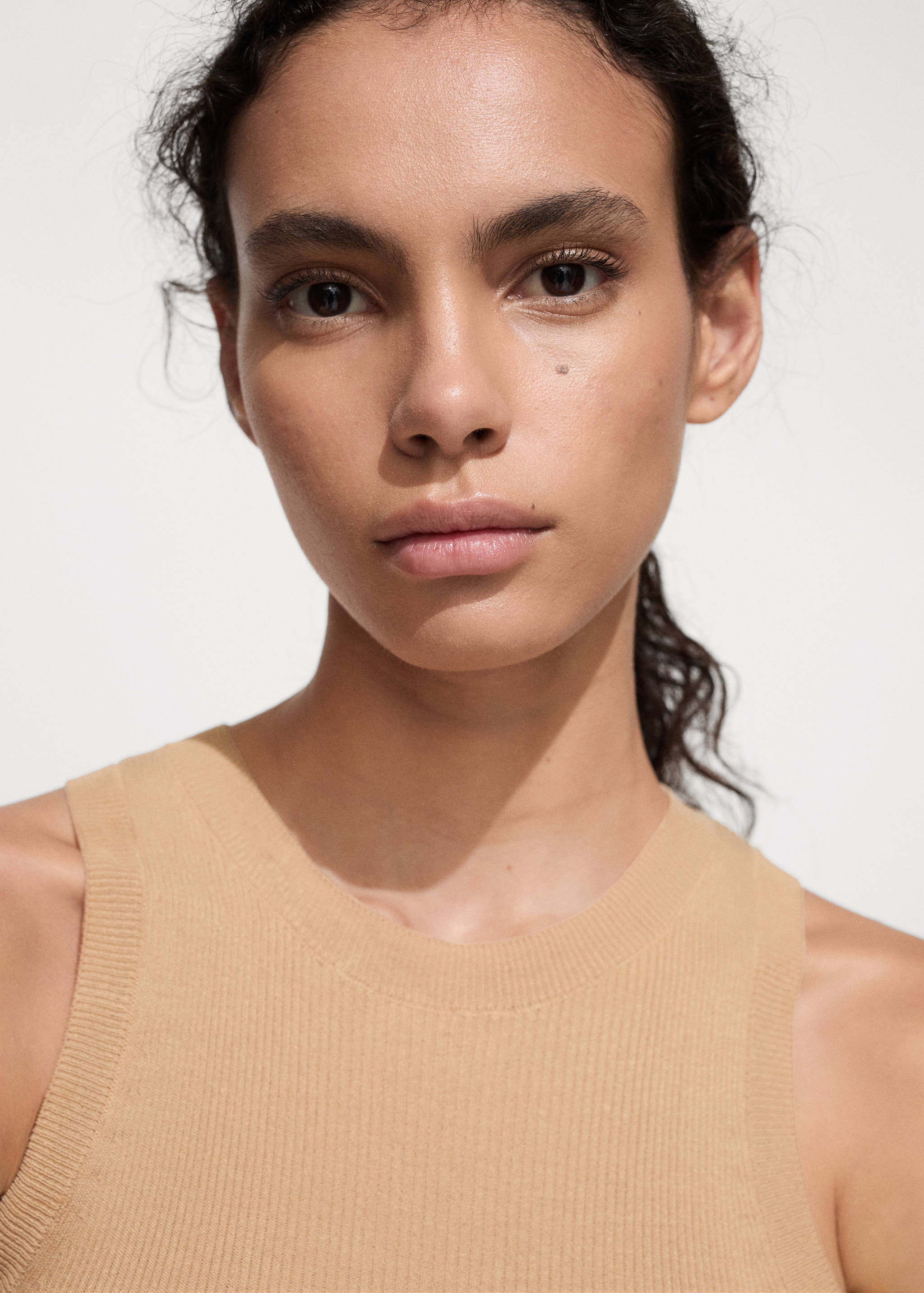 Ribbed knit top - Details of the article 1